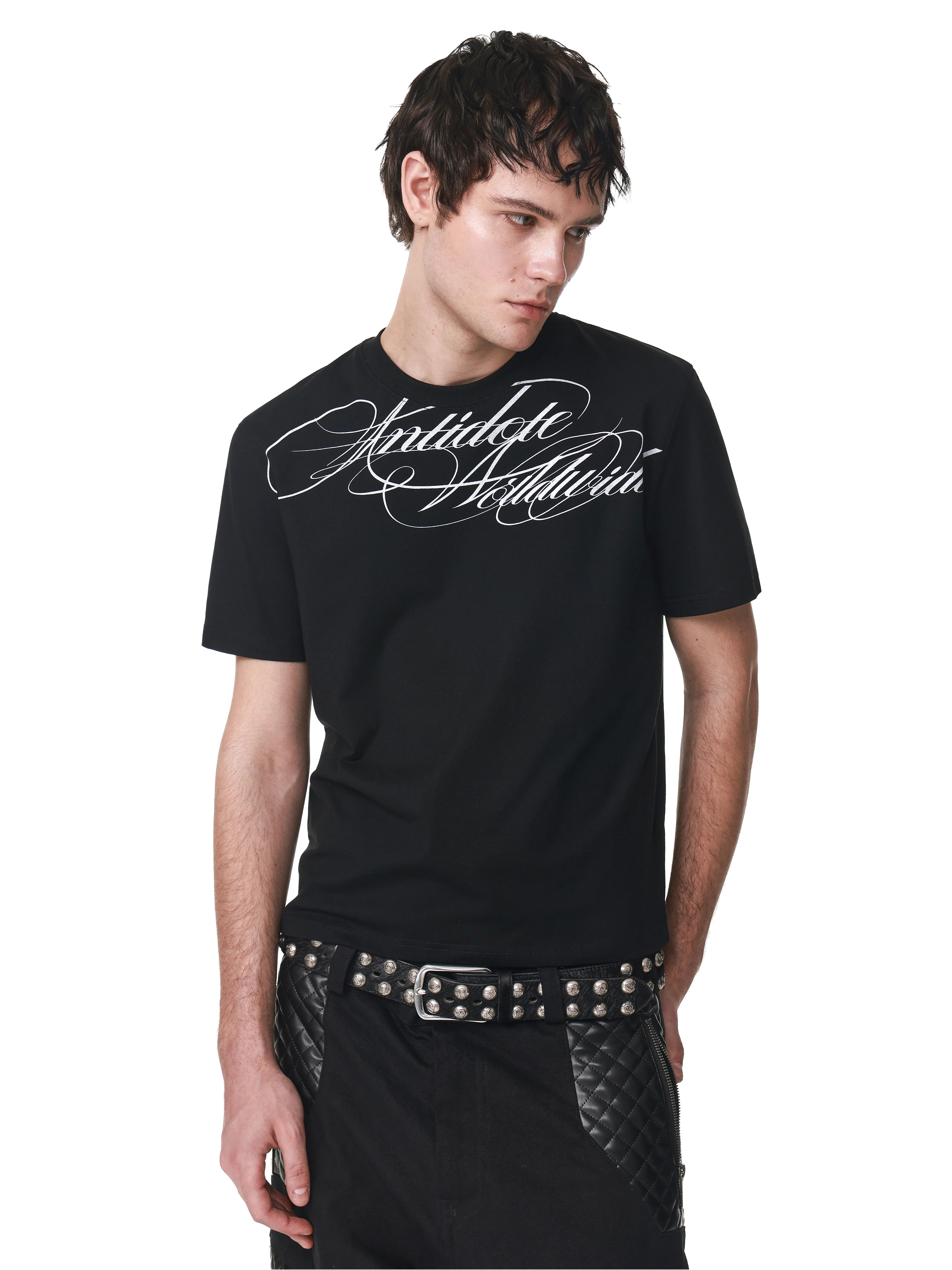 FLORAL LETTER PRINT T-SHIRT