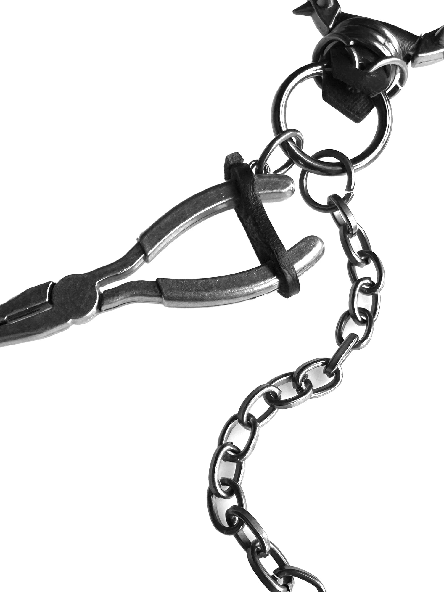 PUNK MECHANICAL BONE KEYCHAIN