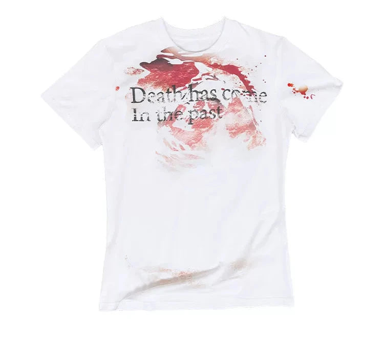 DISTRESSED BLOOD STAINED TEE