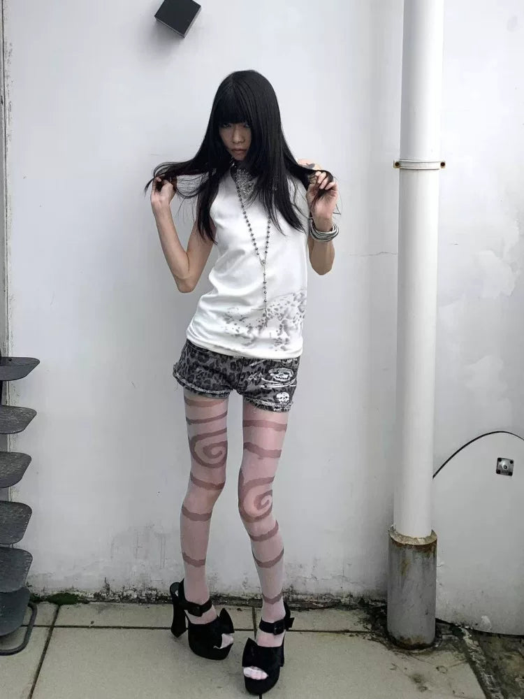 SPIRAL DISTORTION TIGHTS