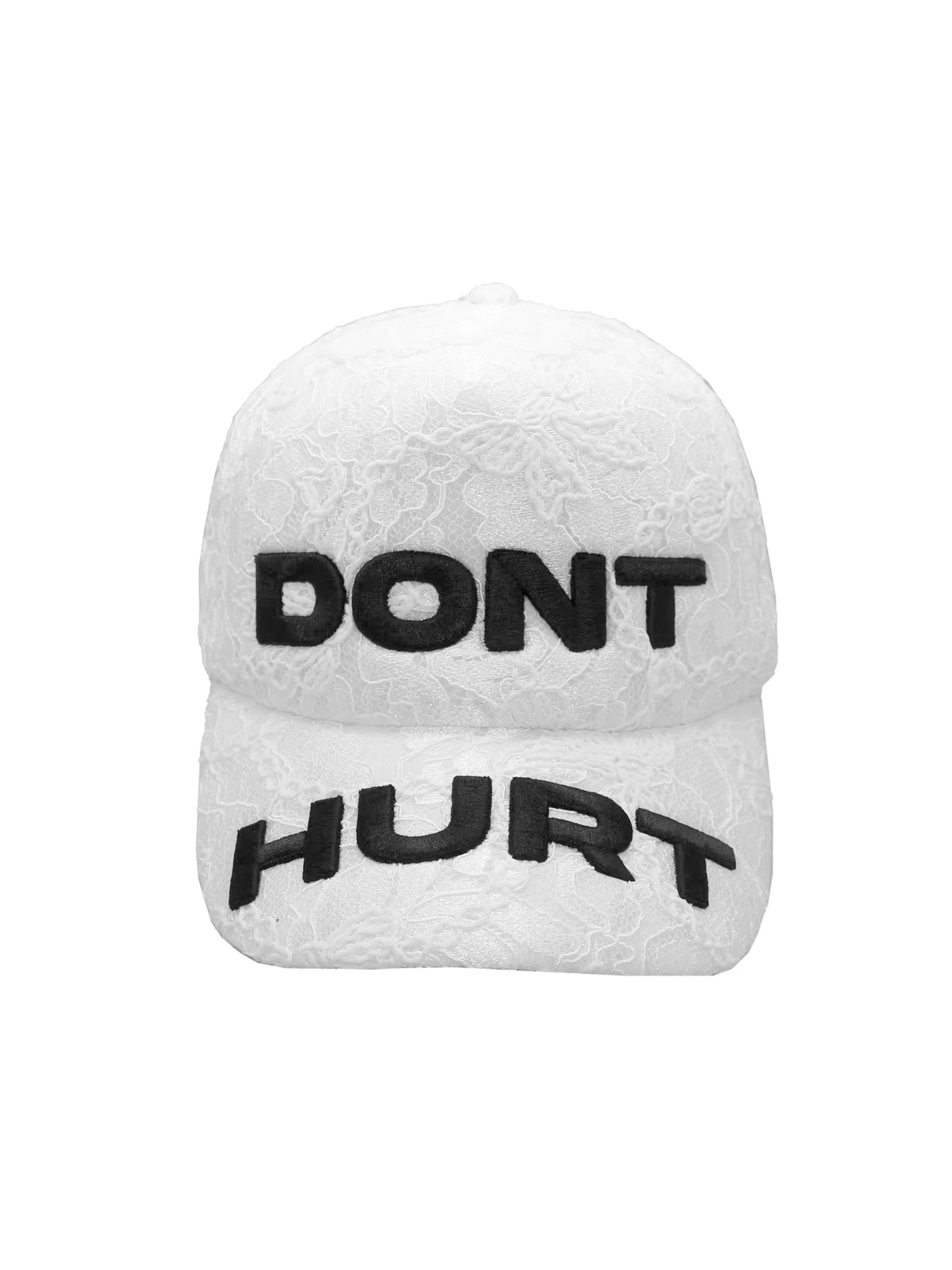 EMBROIDERED LACE BASEBALL CAP