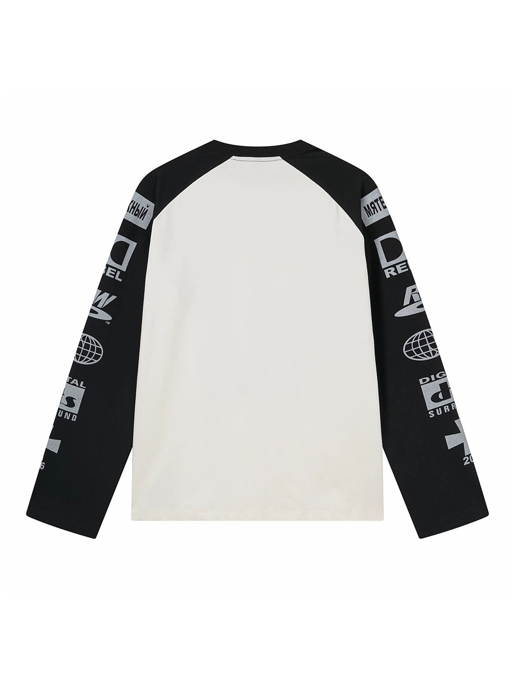 WAVE PRINT LONG SLEEVE TEE
