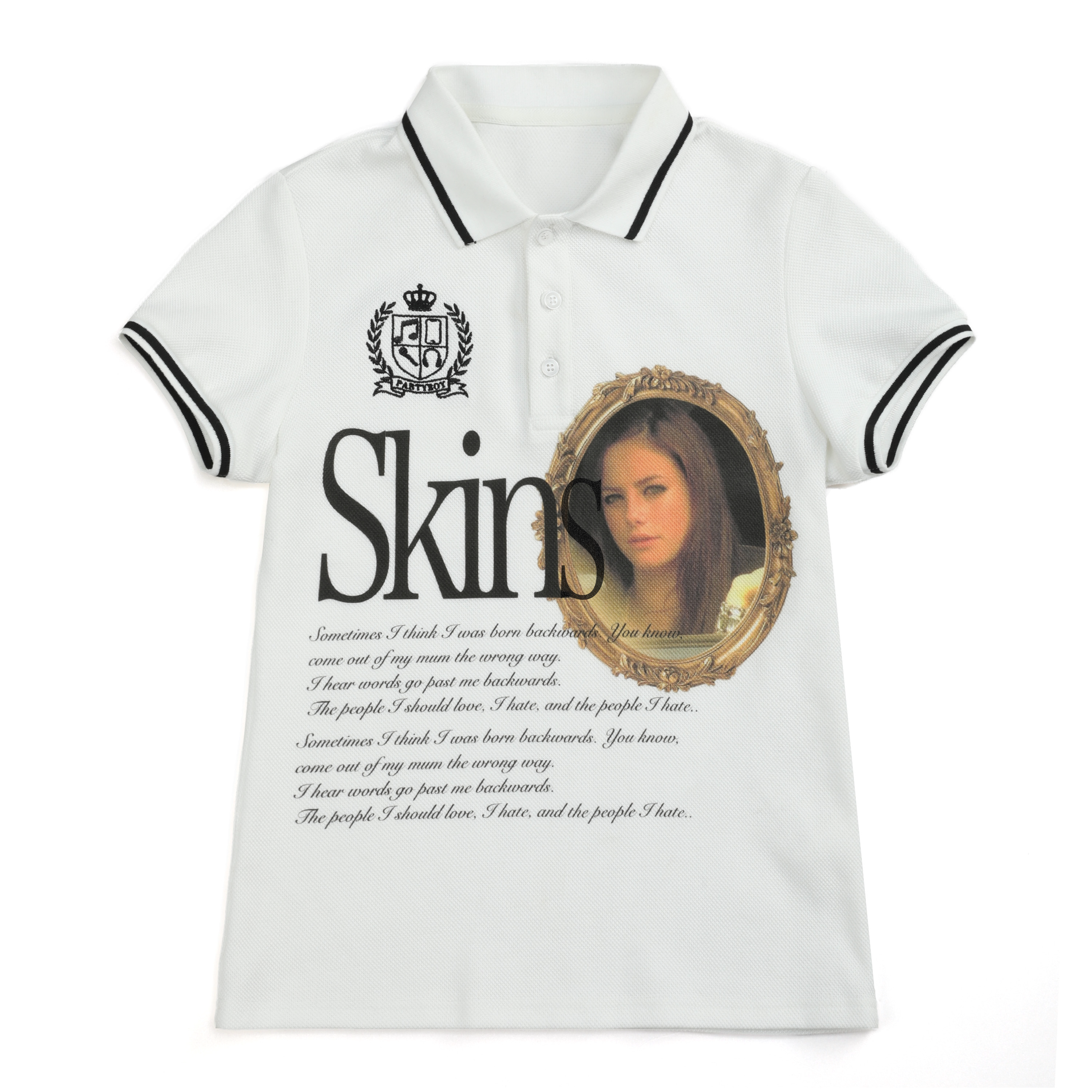 EMBROIDERED PORTRAIT POLO SHIRT