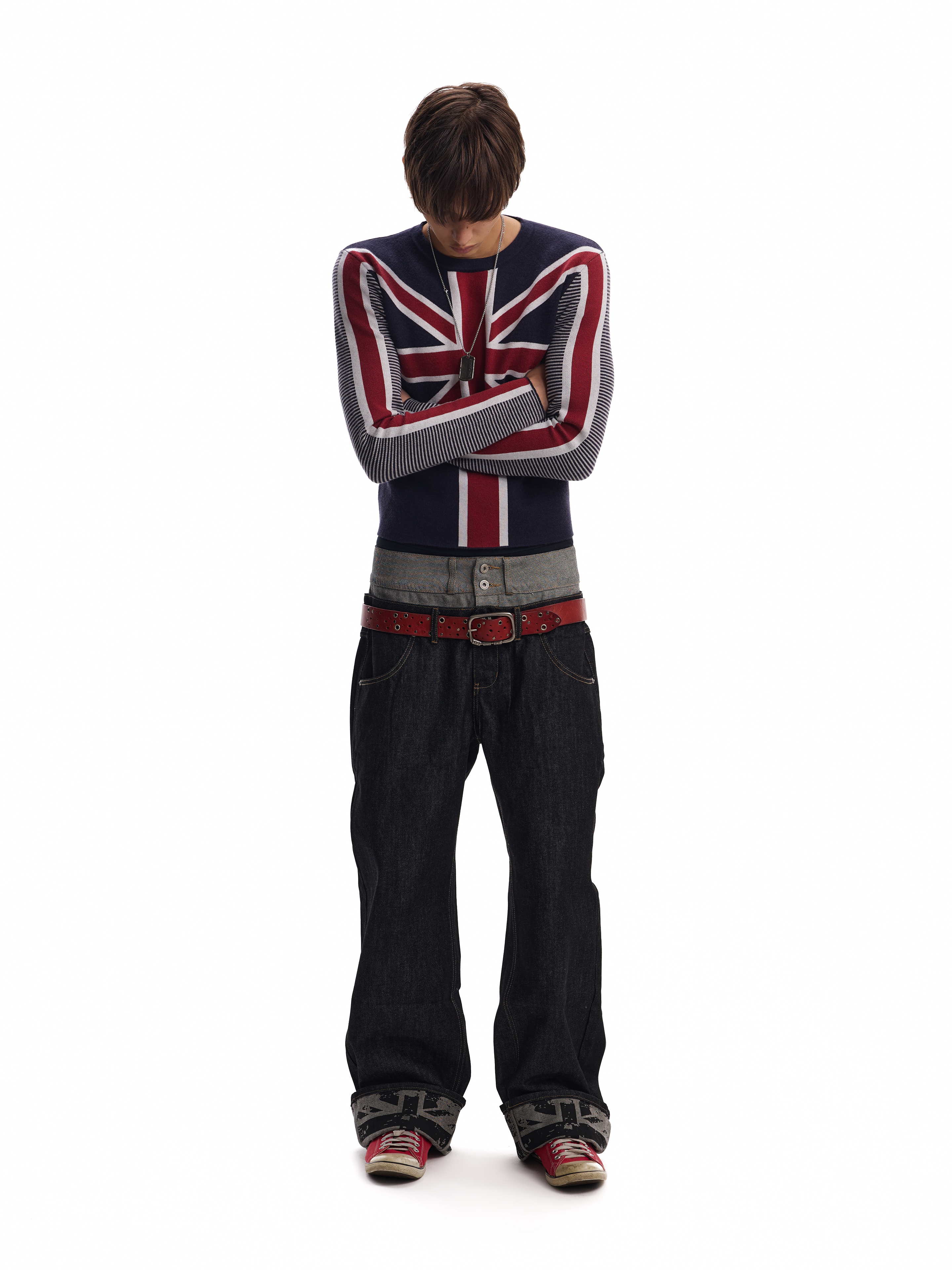 UNION JACK STRIPE SWEATER