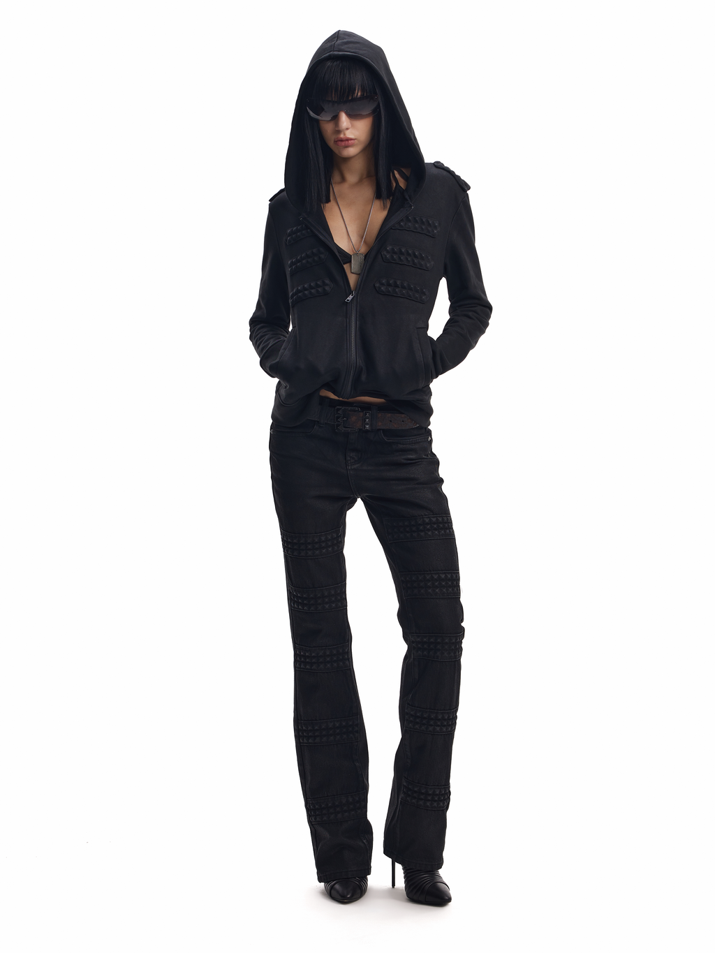 DECADENT 3D EMBOSSED HOODIE JACKET