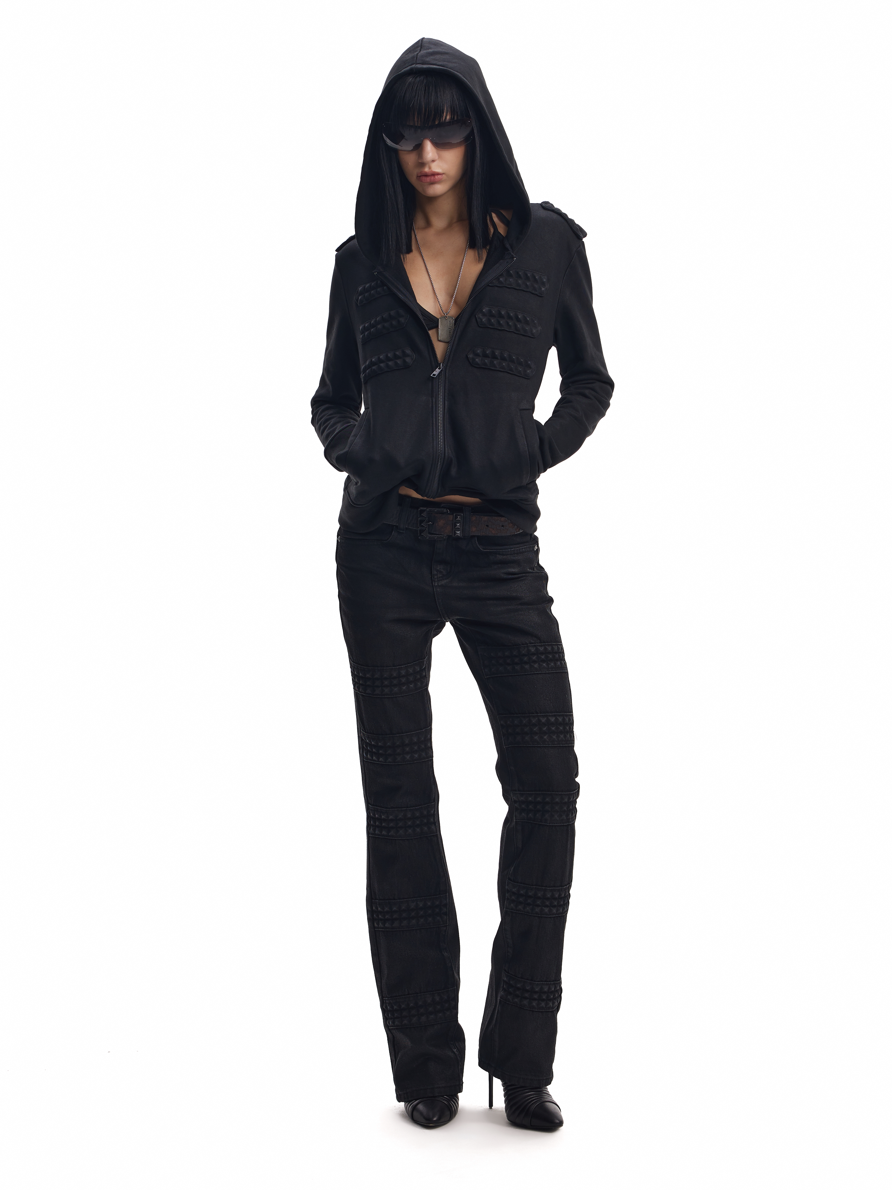 DECADENT 3D EMBOSSED HOODIE JACKET