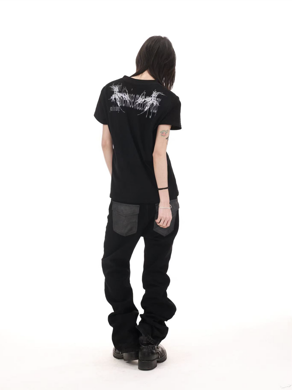 THORN GOTHIC SLOGAN T-SHIRT