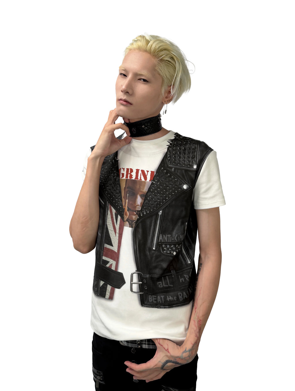 PUNK PORTRAIT GRAPHIC VEST