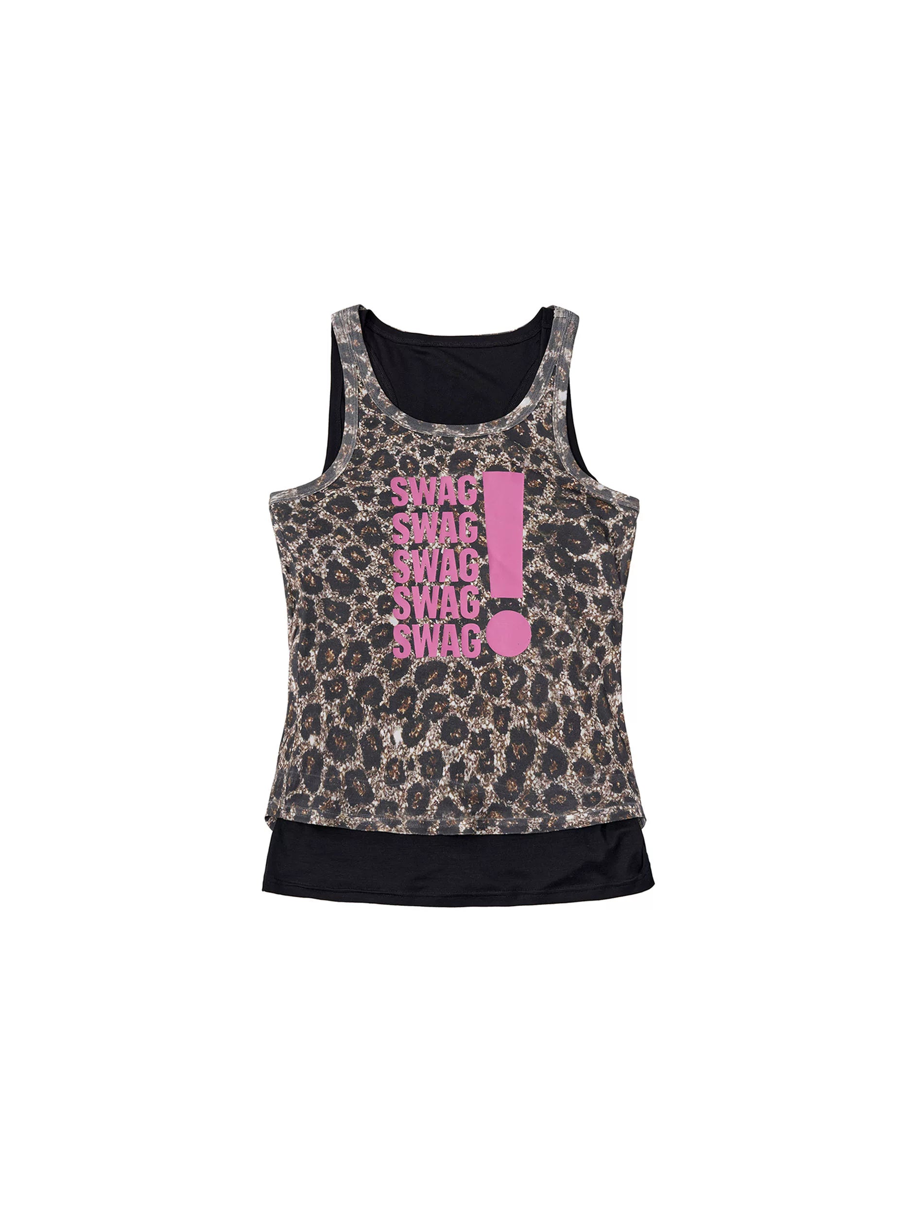LEOPARD PRINT TIGHT FIT T-SHIRT