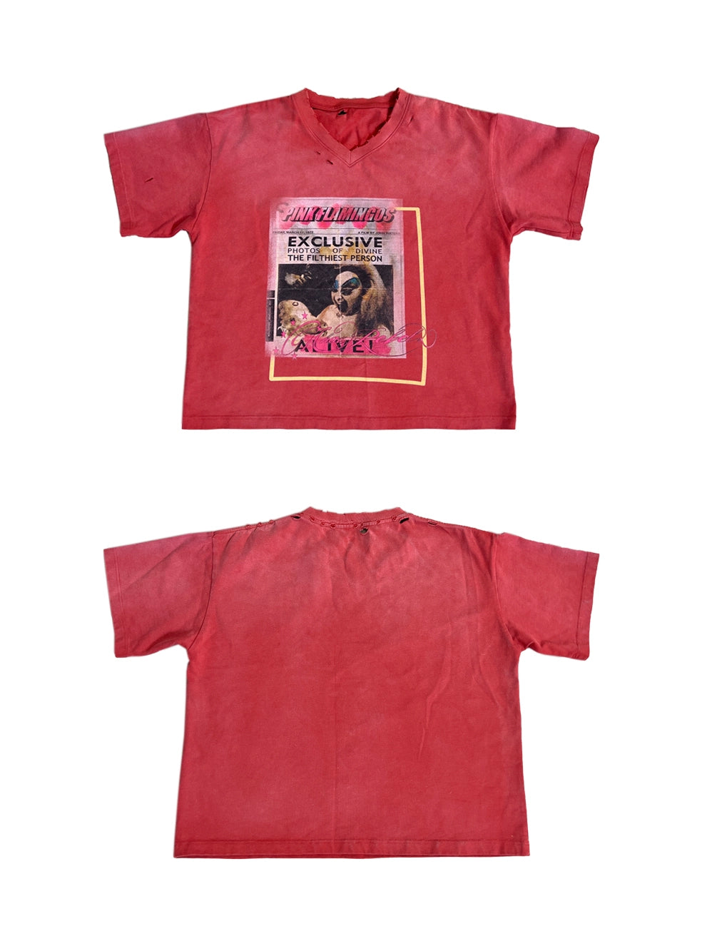 DISTRESSED BOXY TEE