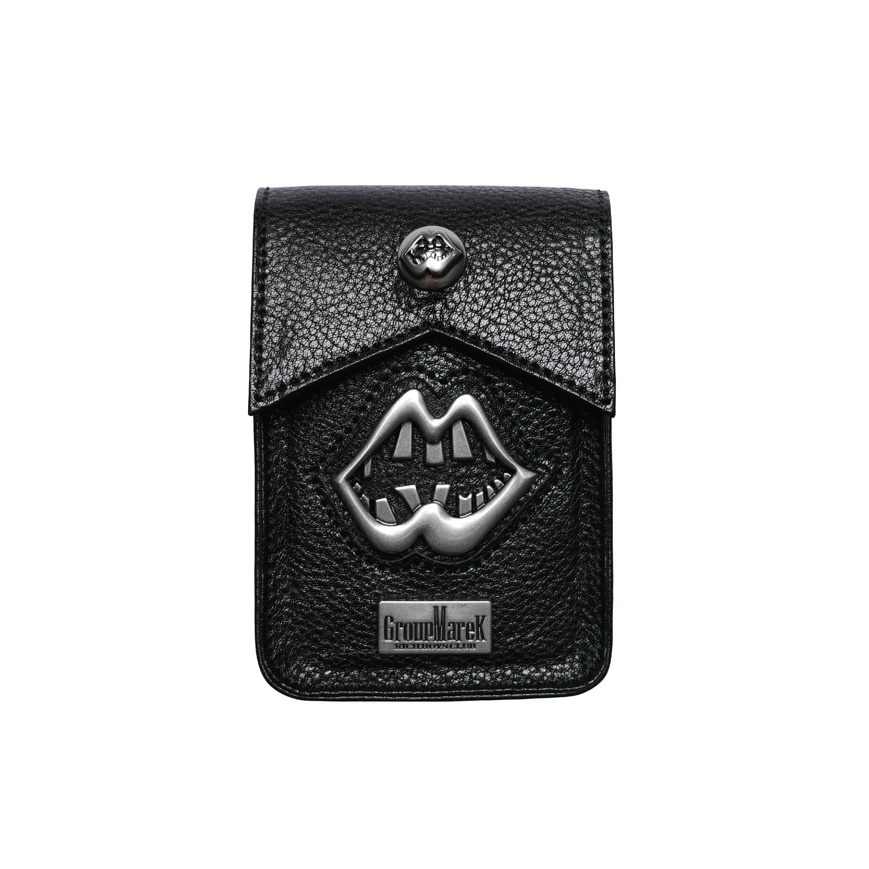 TWO-TONE LEATHER CIGARETTE POUCH