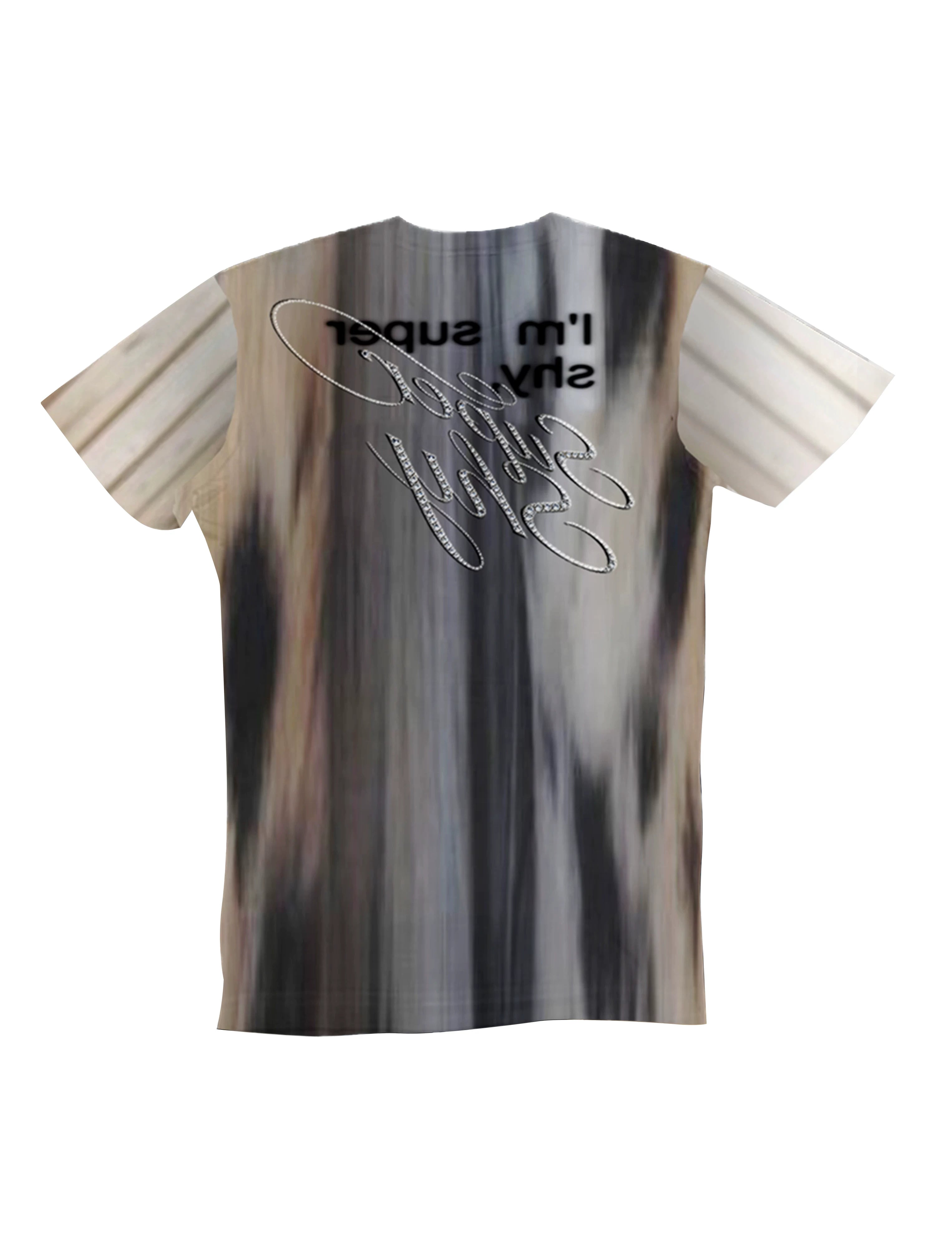 RHINESTONE LEOPARD GRAPHIC T-SHIRT