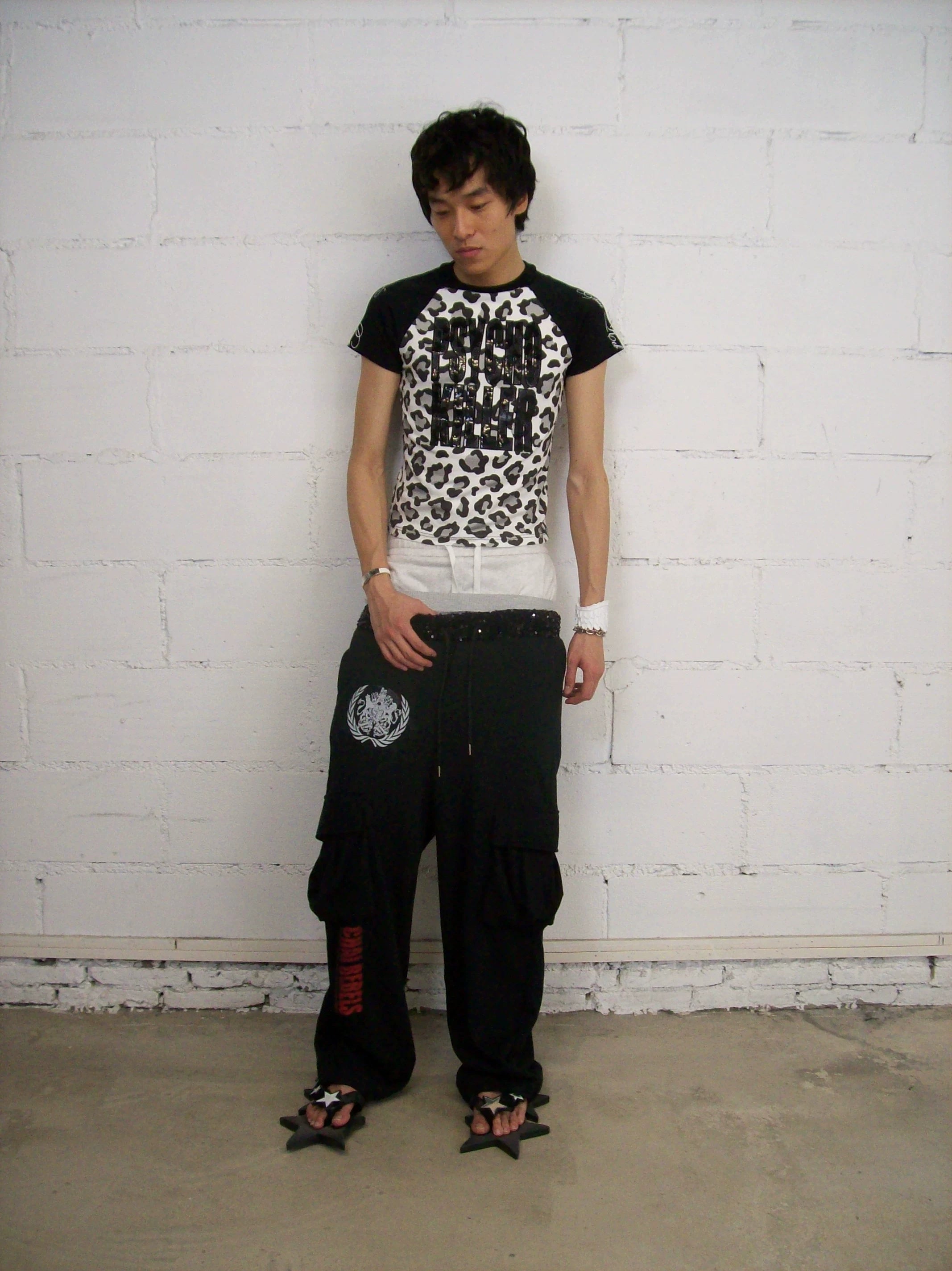 LEOPARD PRINT BEADED TEE