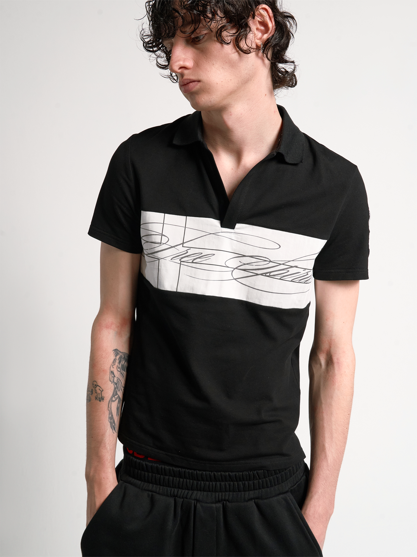 CLASHING COLOR BLOCK POLO