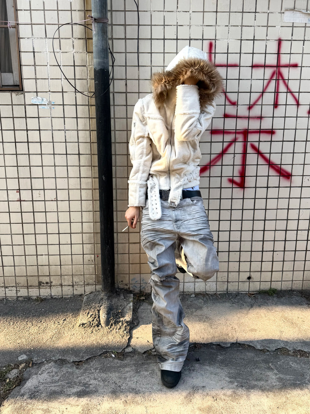 AIRBRUSHED LEOPARD PRINT JEANS