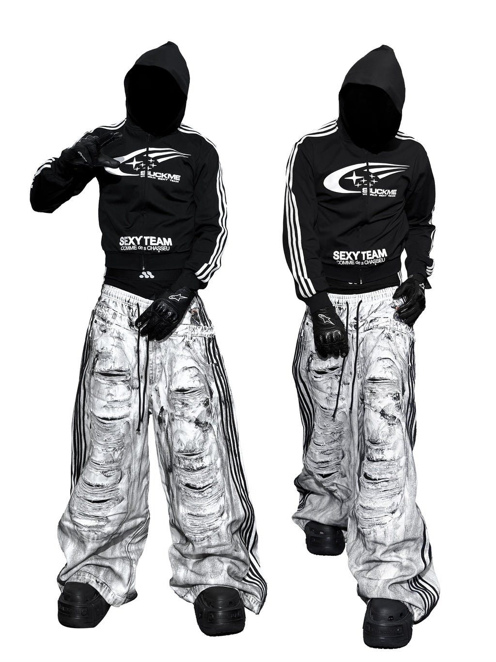 IRIDESCENT CRASH PANTS