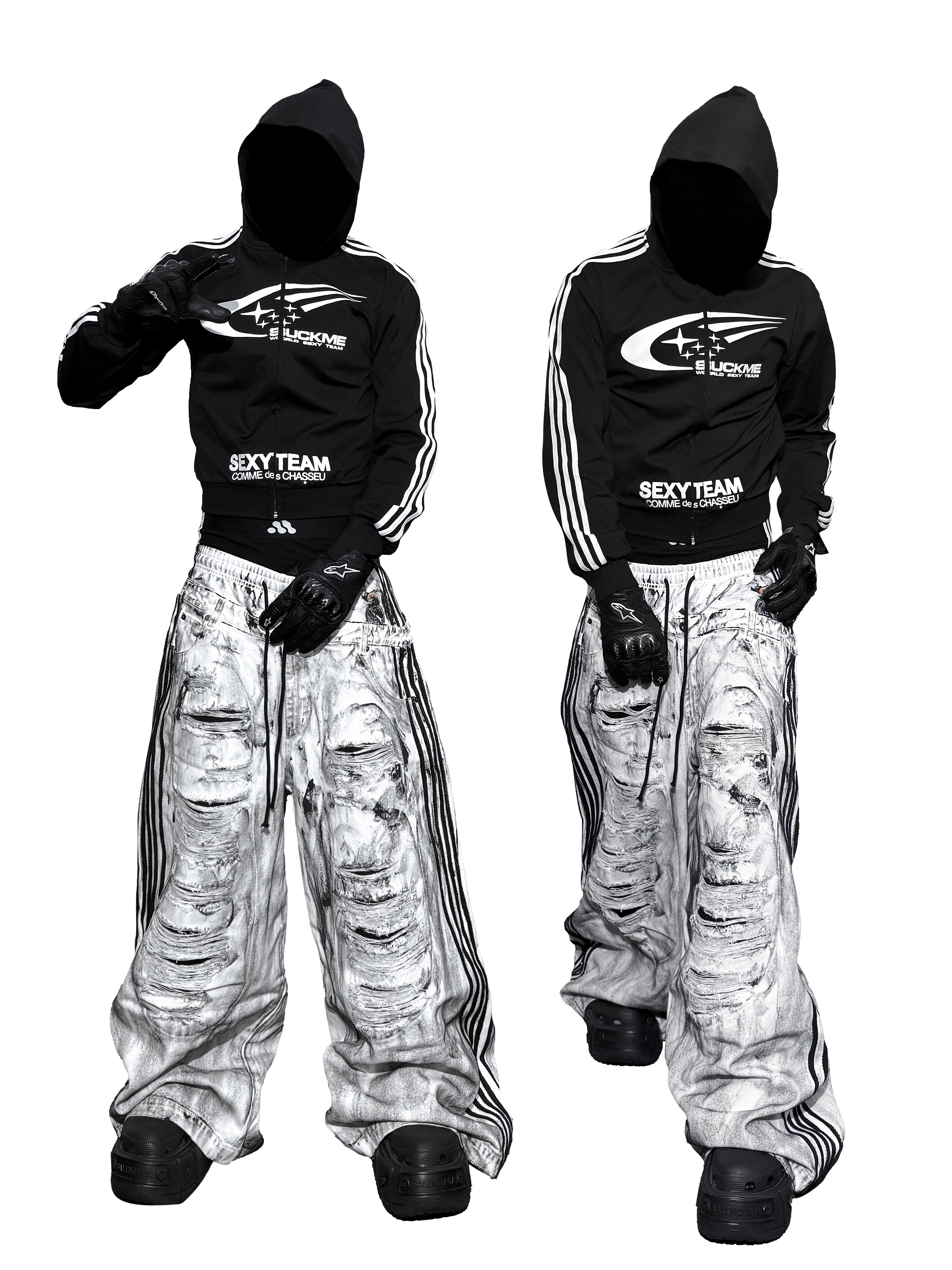 IRIDESCENT CRASH PANTS