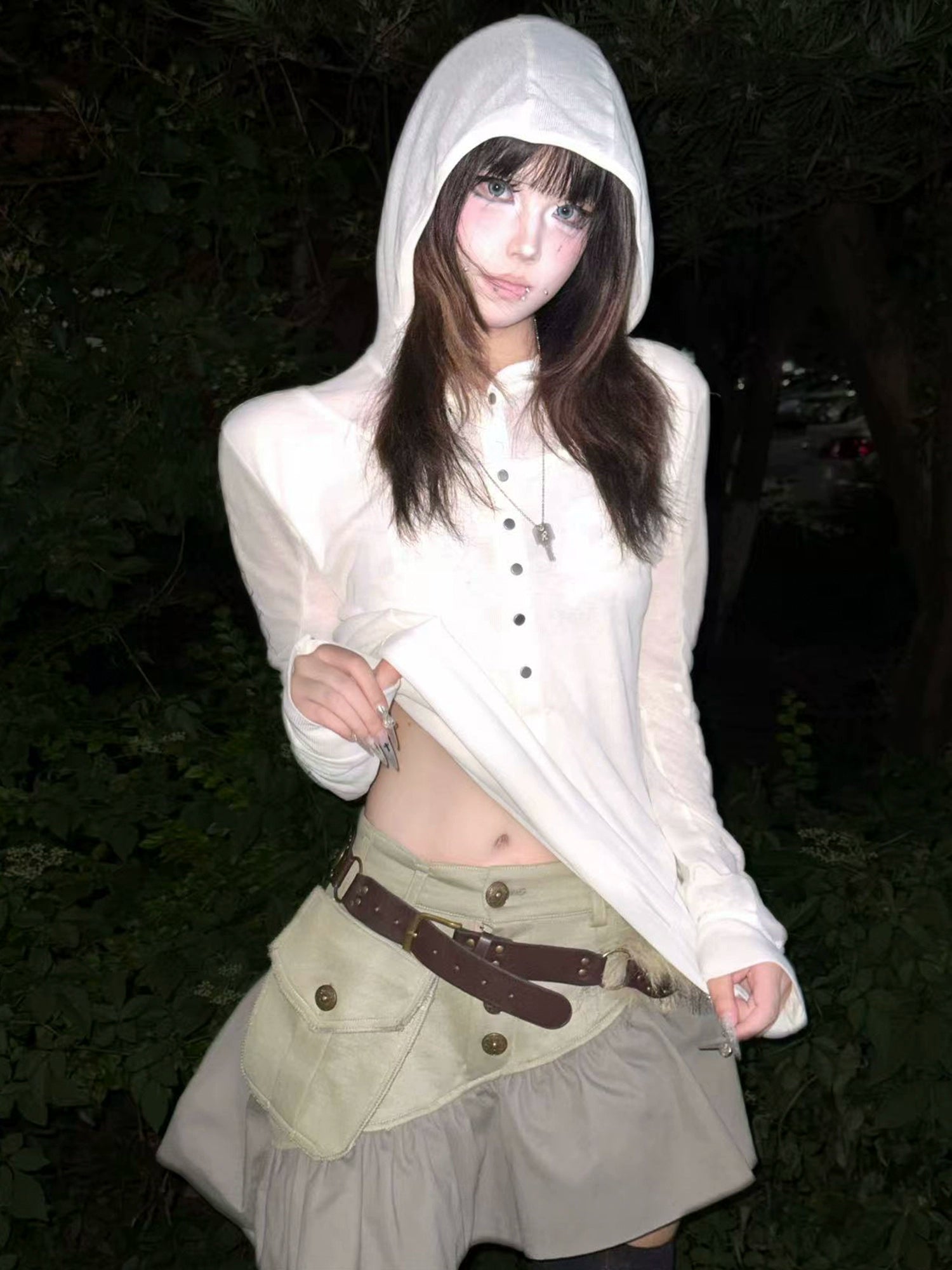 SLIM HOODED CASUAL TEE