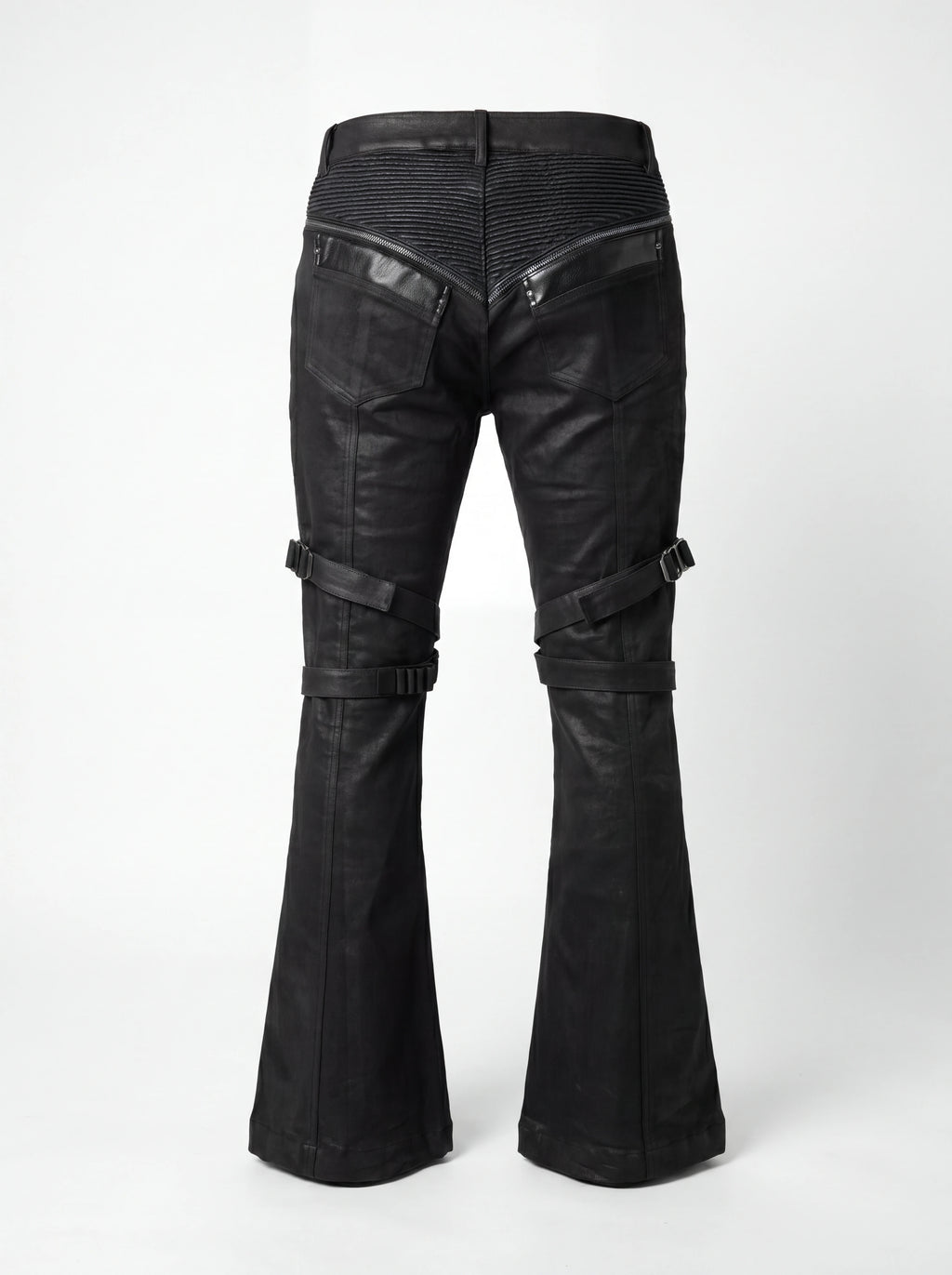 ADJUSTABLE SKINNY WAX PANTS