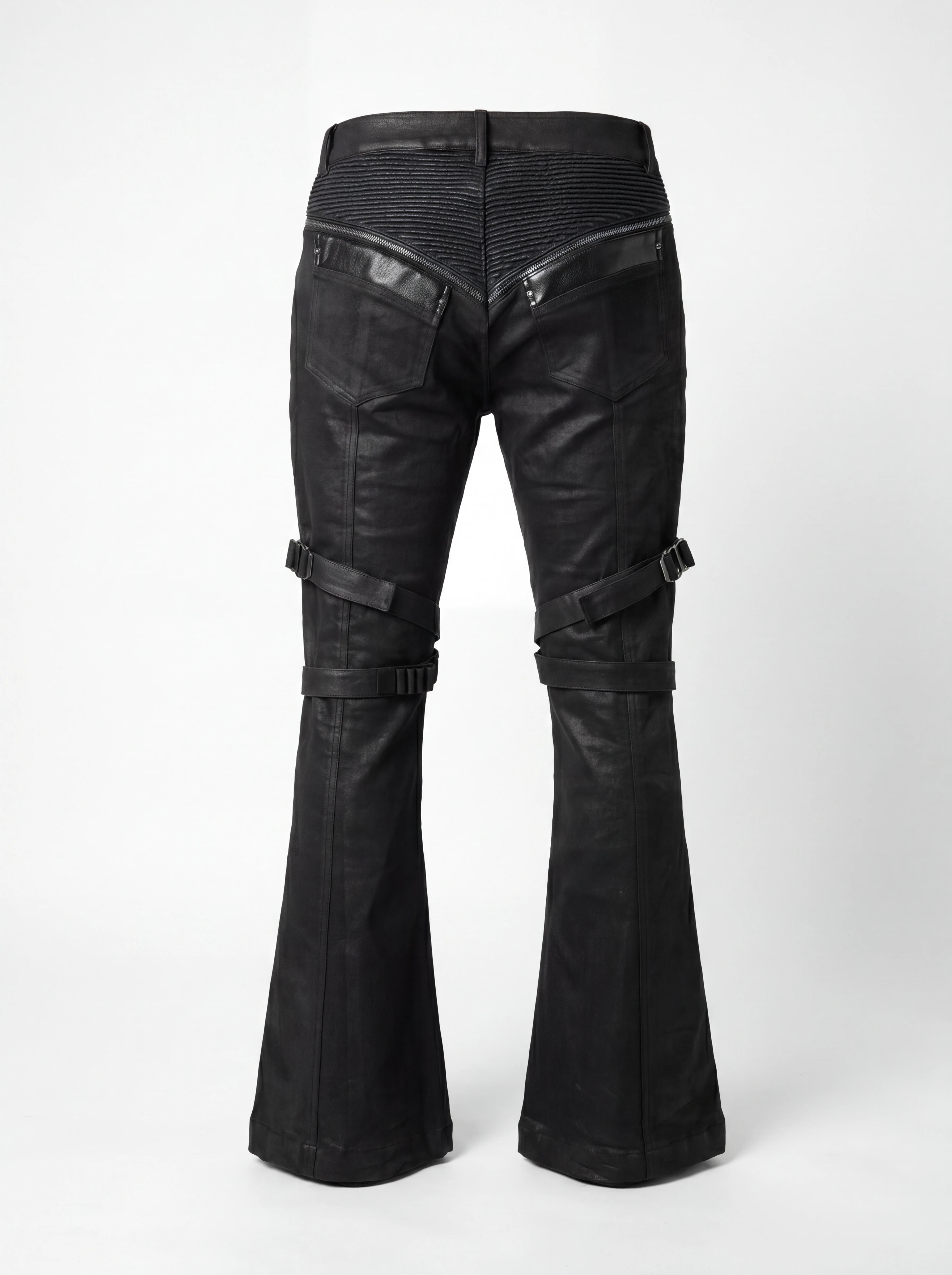 ADJUSTABLE SKINNY WAX PANTS
