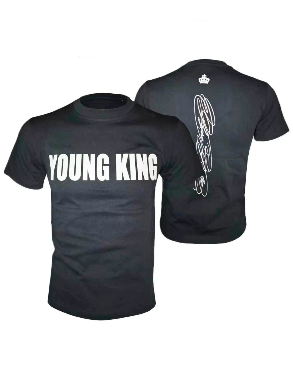 GLITTER PRINT FITTED T-SHIRT