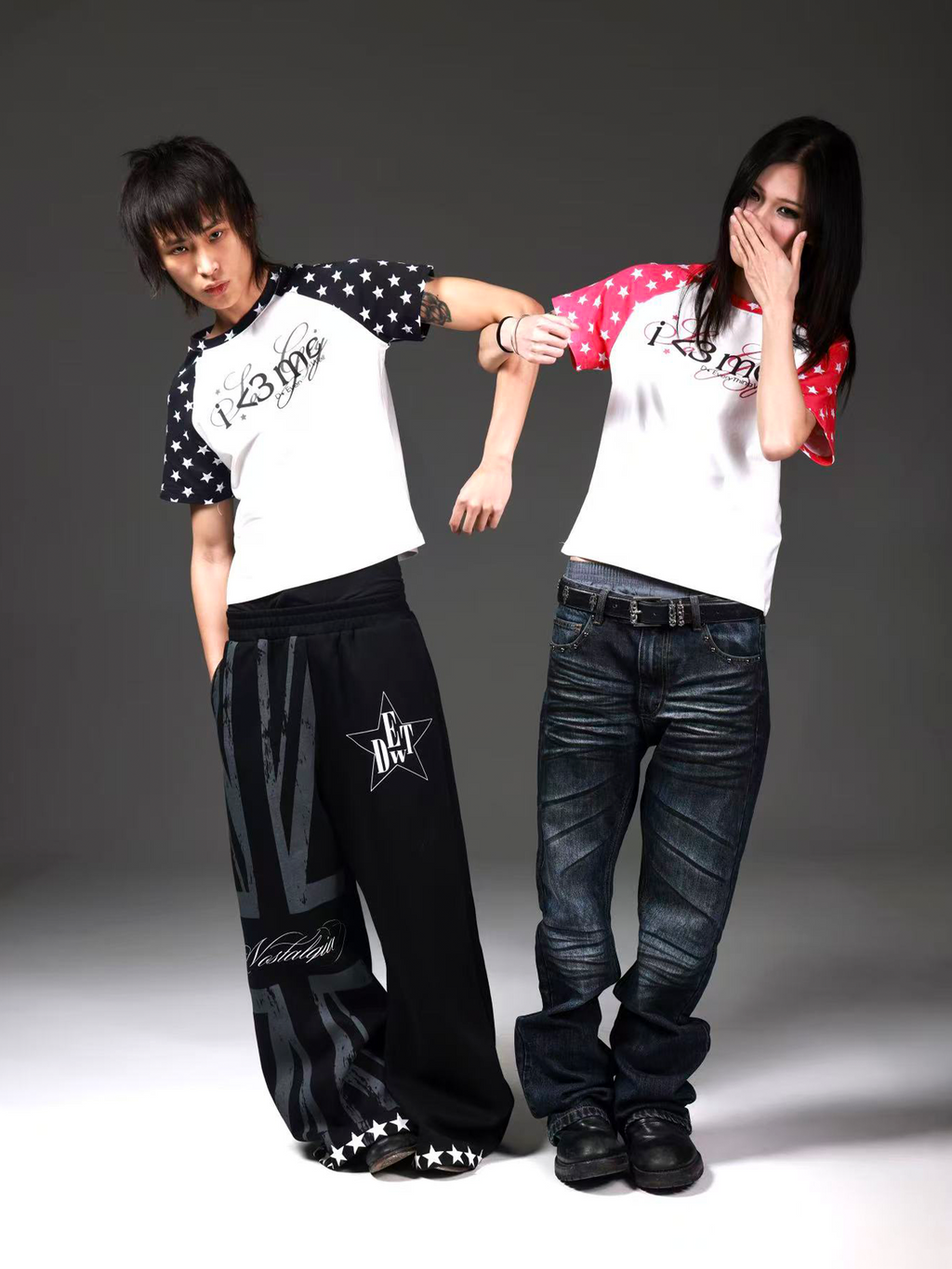 COLORFUL STAR PRINT T-SHIRT