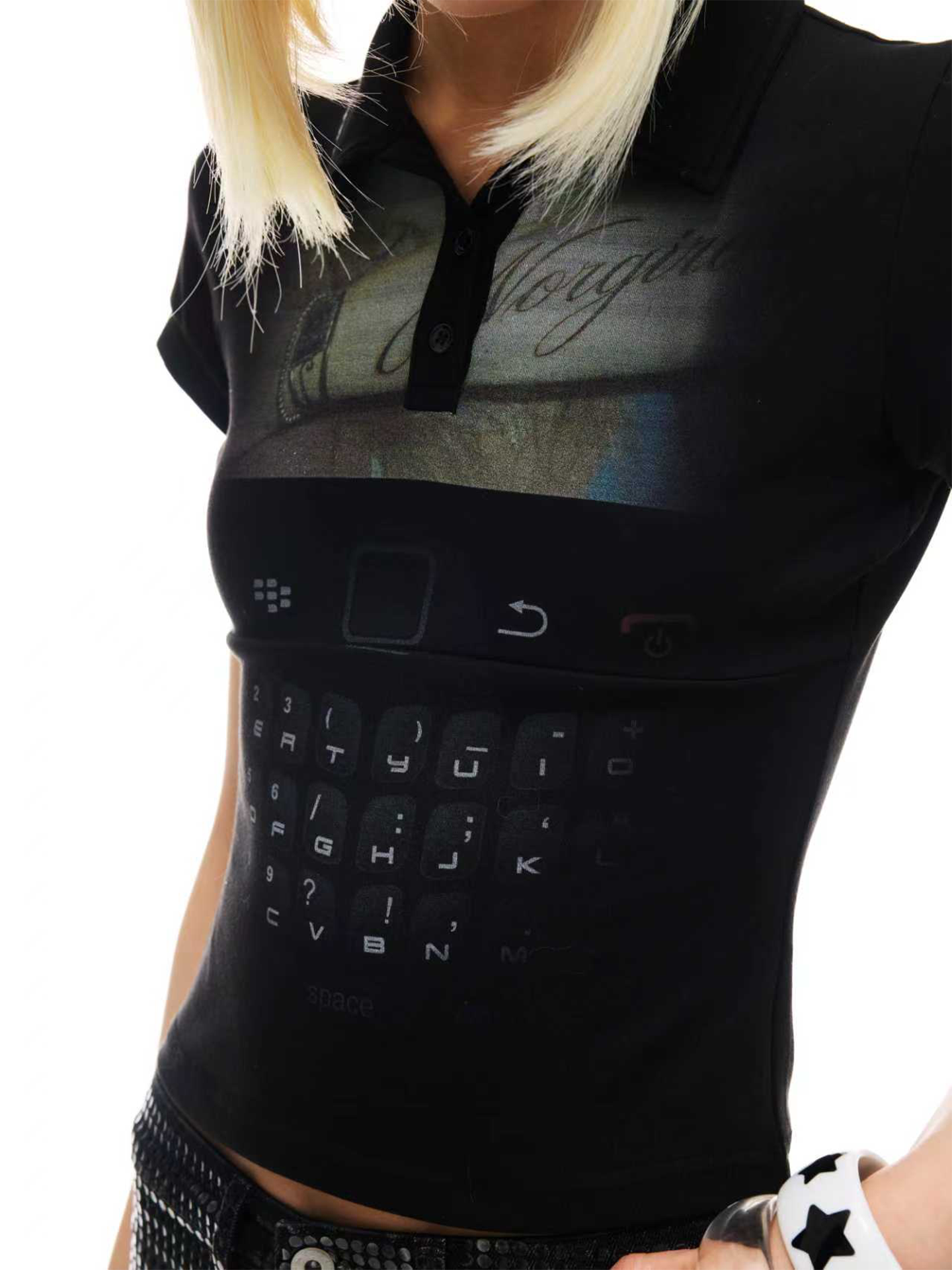 SLIM FIT EMBROIDERED POLO T-SHIRT