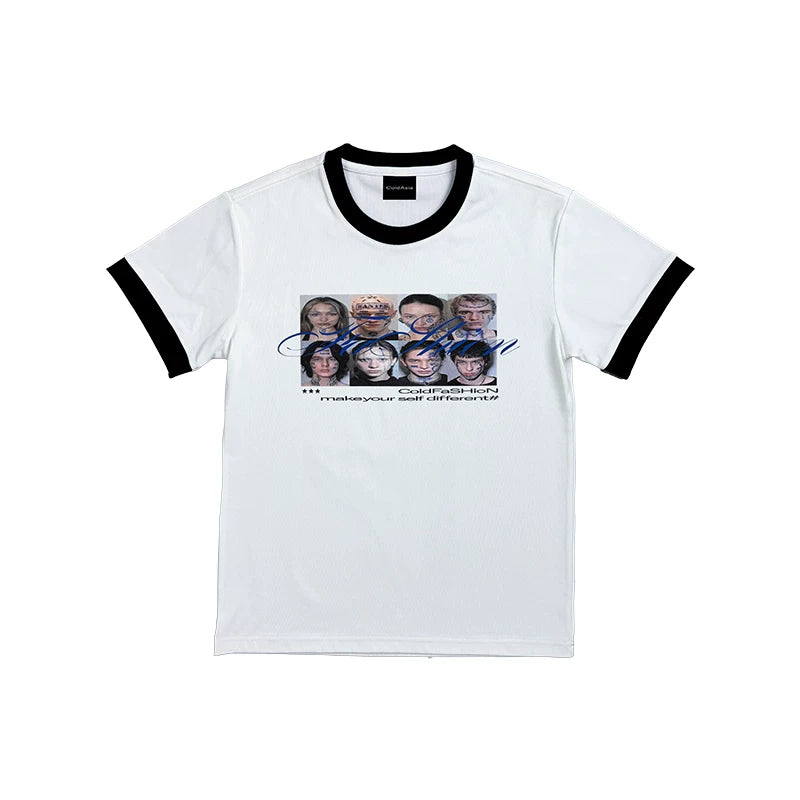 FASCINATING PRINTED SHOULDER T-SHIRT