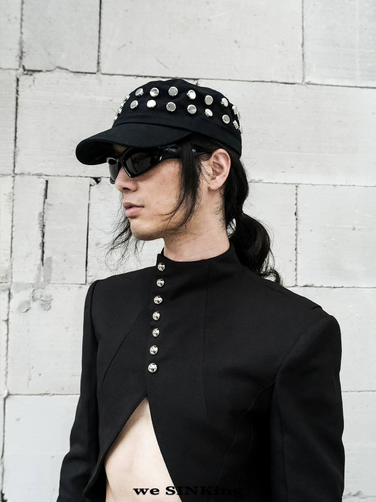 CURVED HEM BLACK JADE JACKET