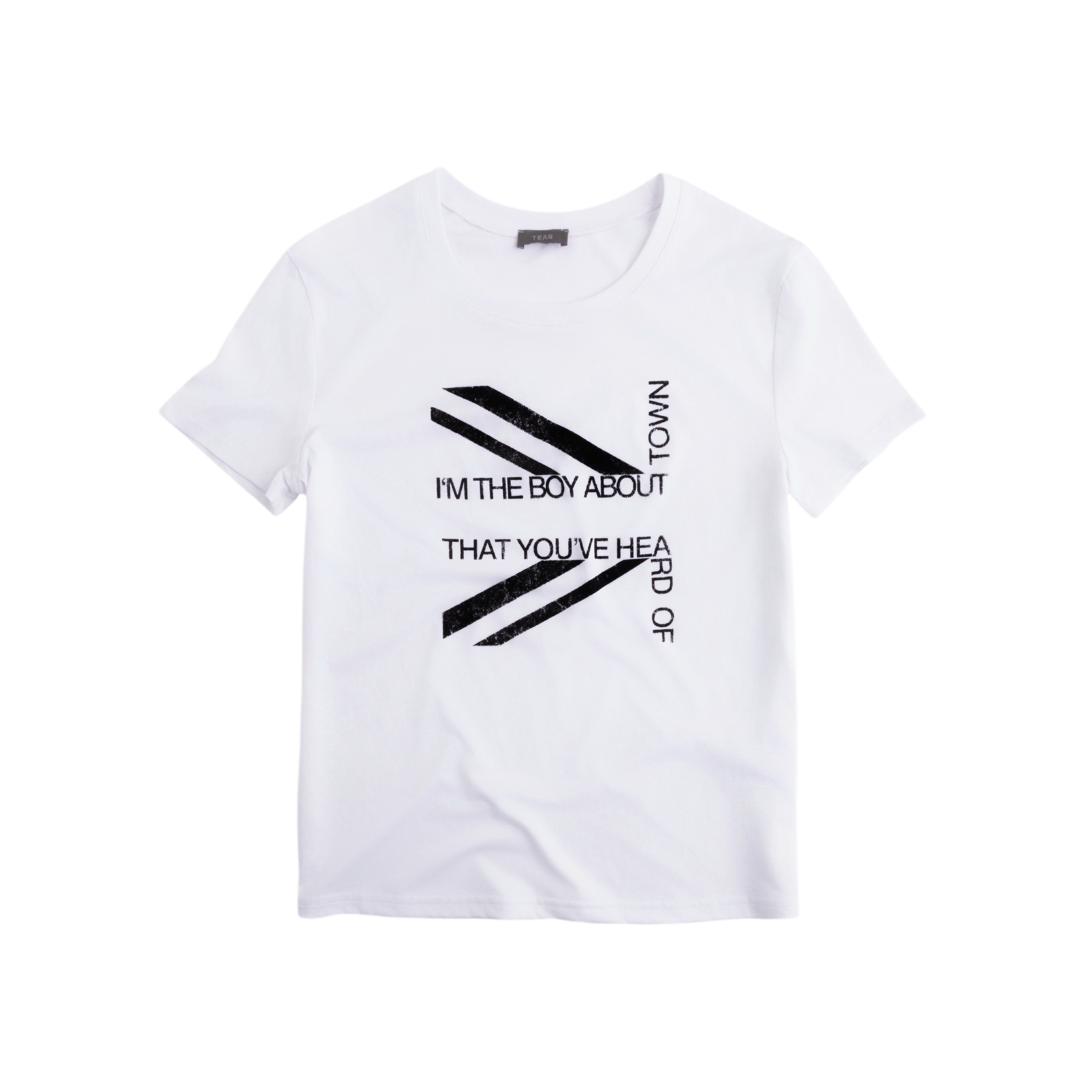 SLIM FIT BLACK AND WHITE TEE