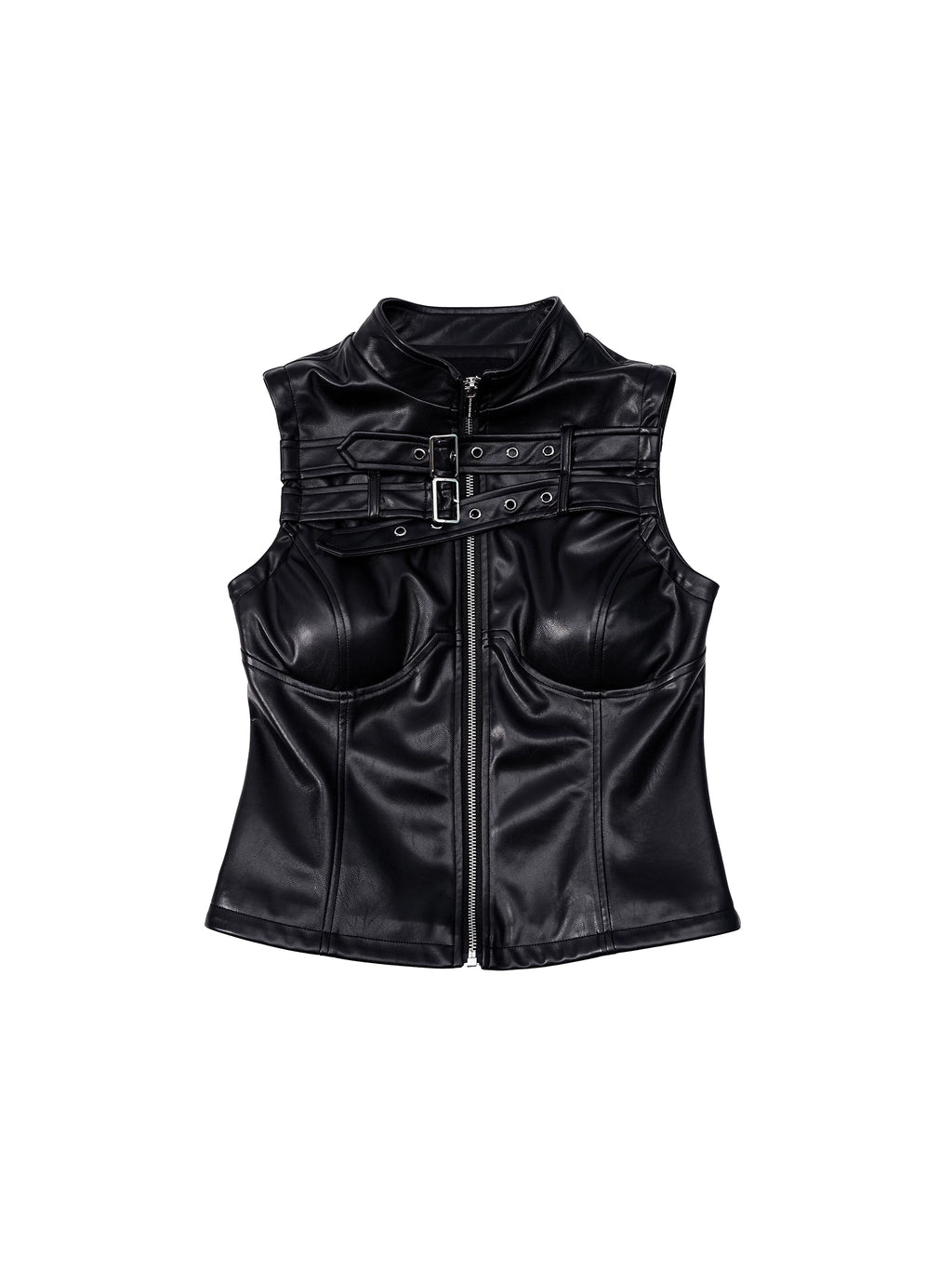 EDGY SLEEVELESS BIKER VEST