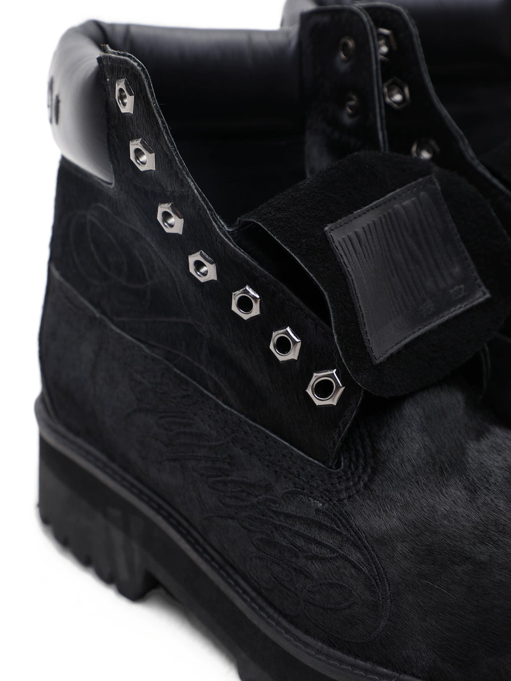 VINTAGE HORSEHAIR HIGH-TOP BOOTS