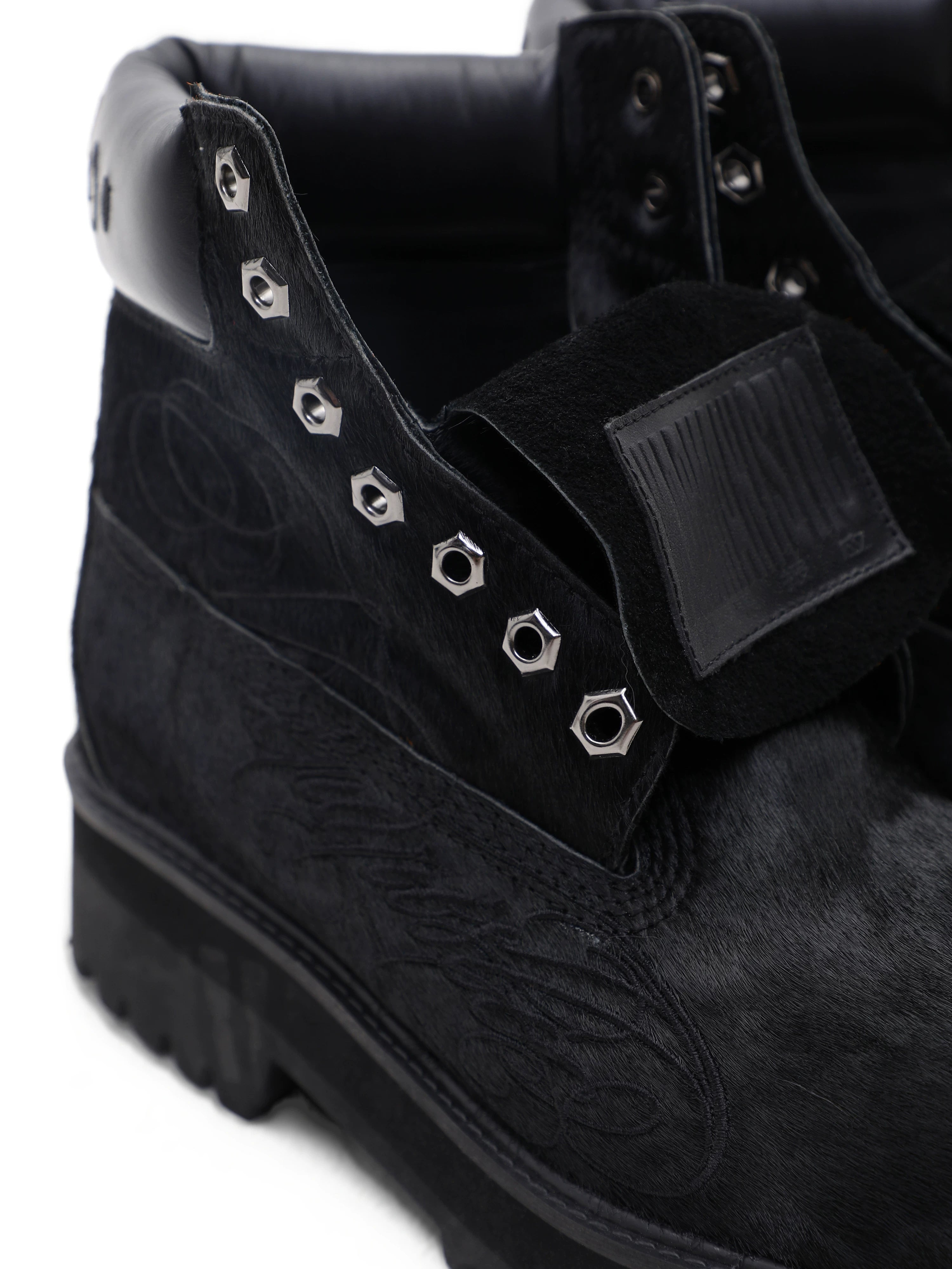 VINTAGE HORSEHAIR HIGH-TOP BOOTS