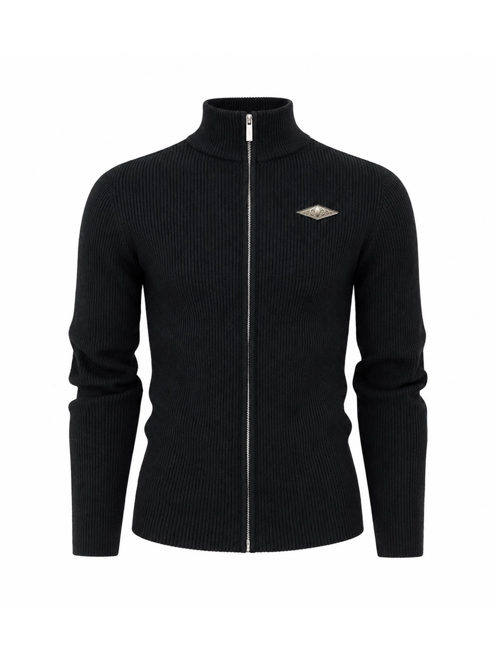 RETRO METAL LOGO KNIT JACKET