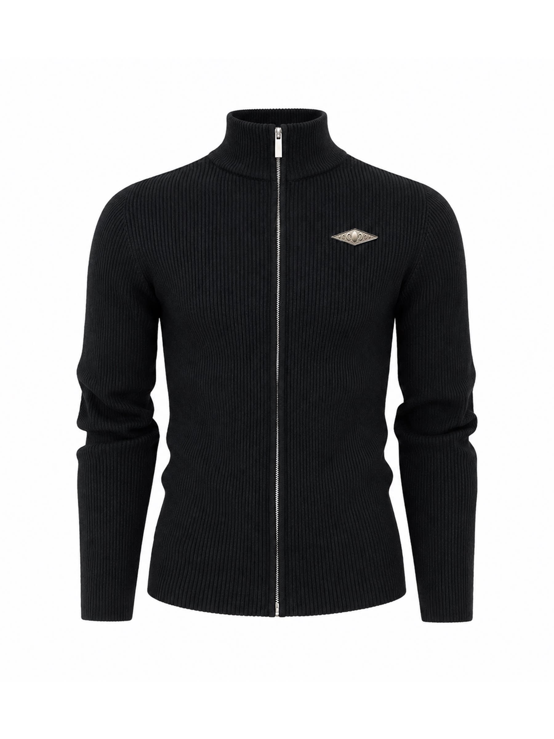 RETRO METAL LOGO KNIT JACKET