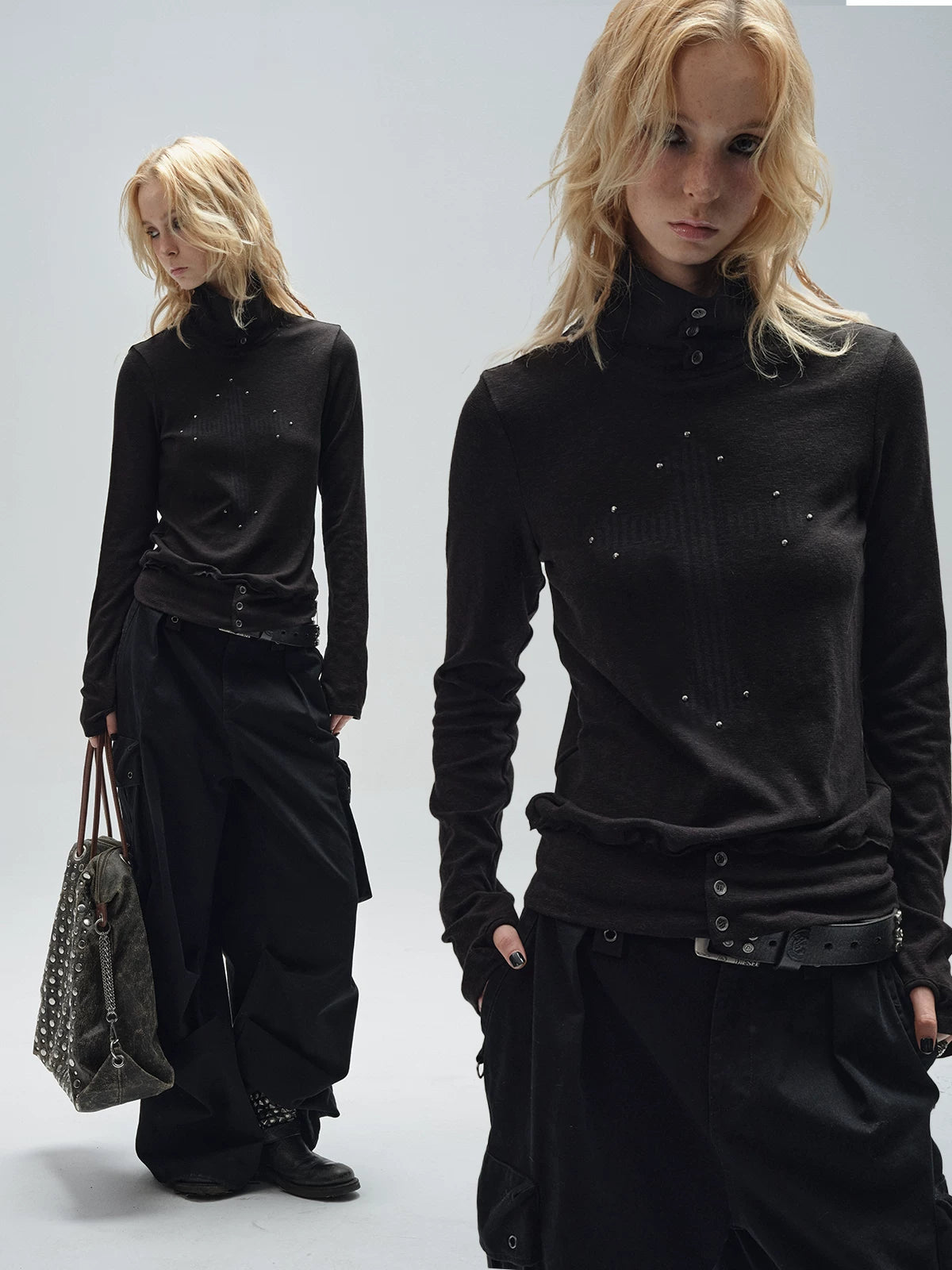 SLIM PUNK LONG SLEEVE T-SHIRT