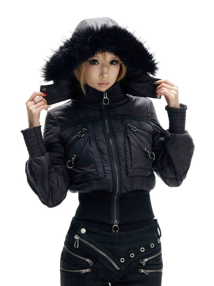 OXYGEN ZIPPERED COTTON JACKET