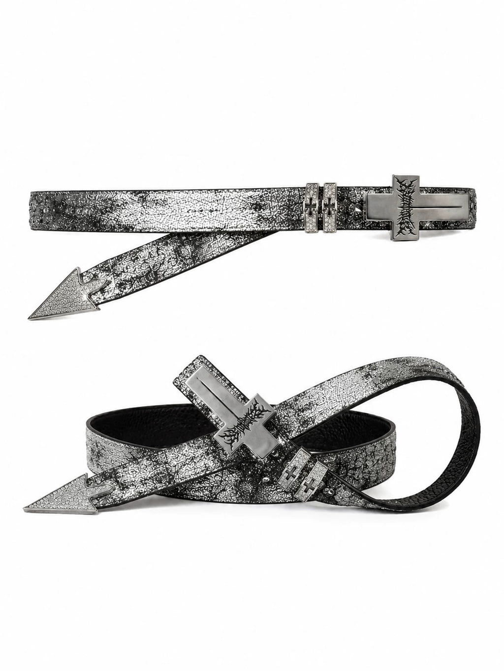 PUNK STYLE DIAMOND BELT