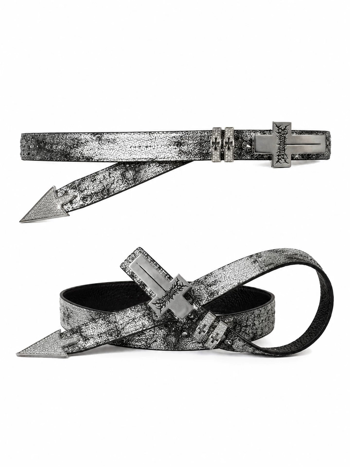 PUNK STYLE DIAMOND BELT