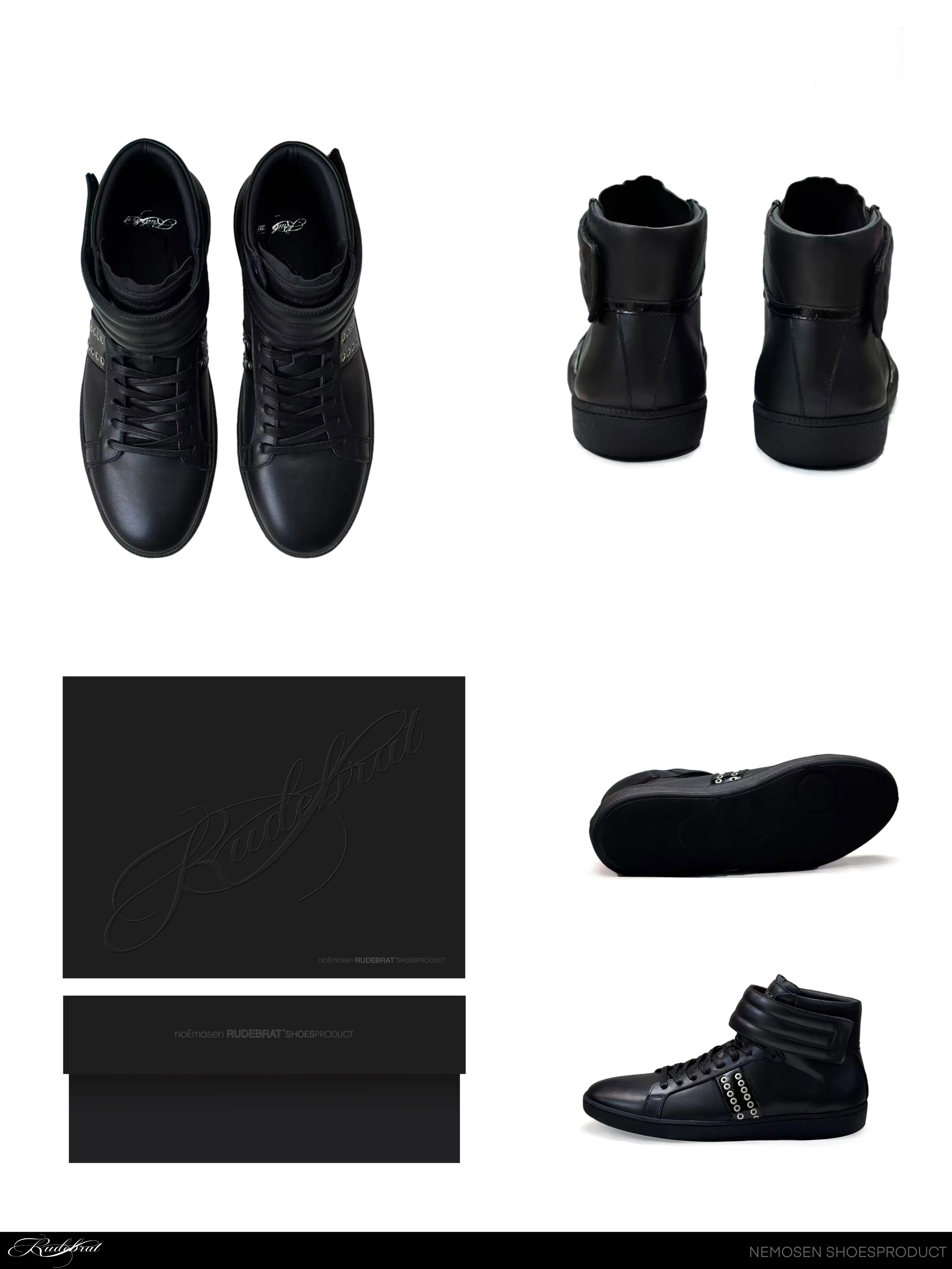 RIVET HIGH-TOP SNEAKERS