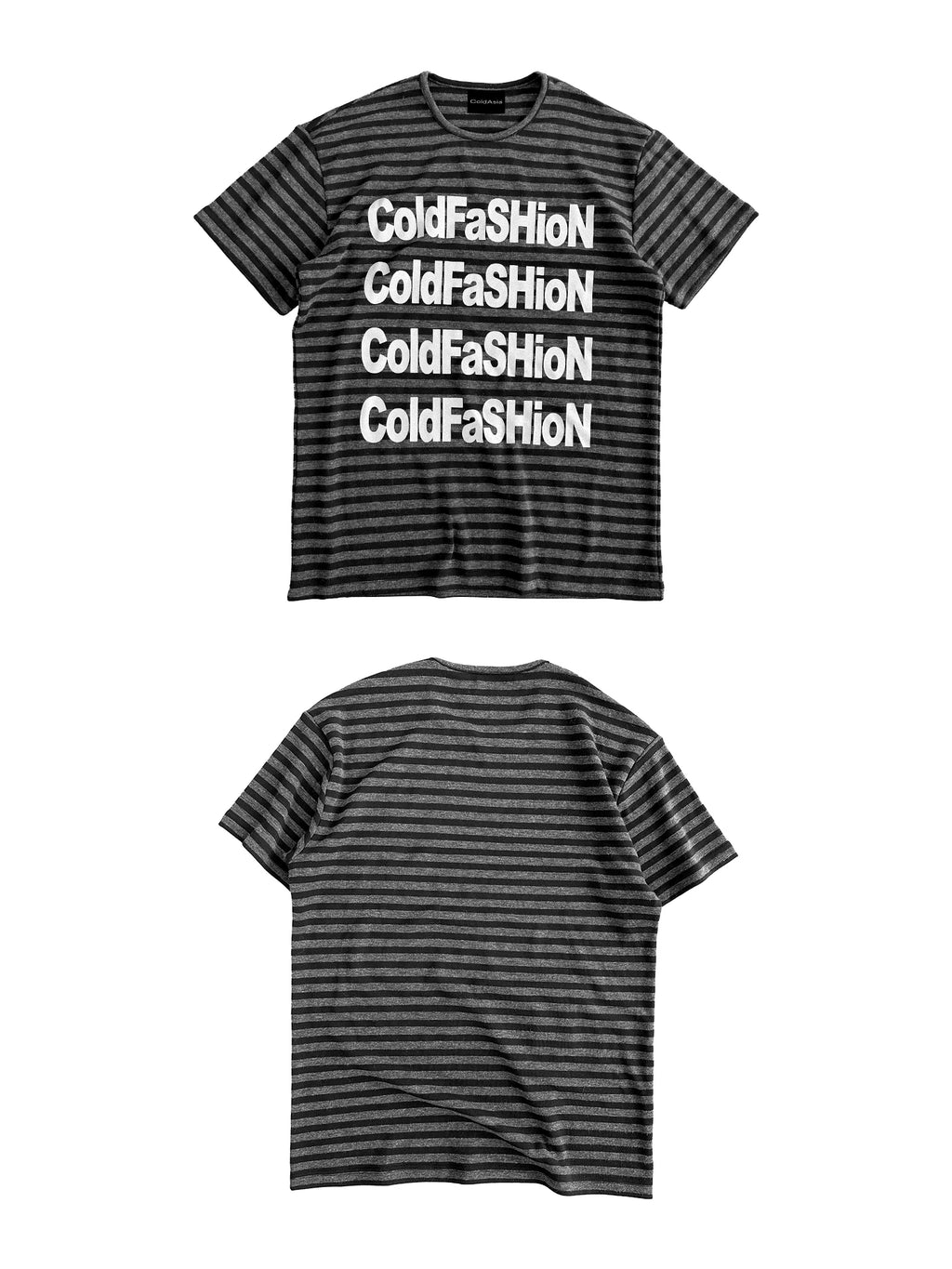 SILVER STRIPED SHORT SLEEVE T-SHIRT