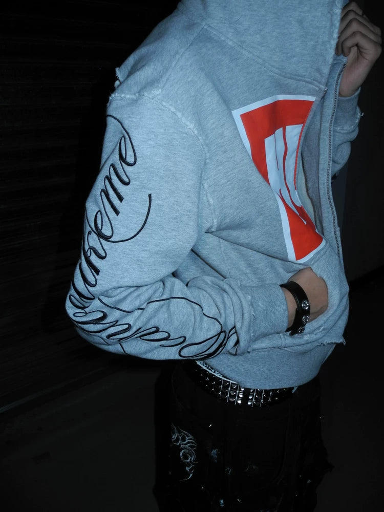 UNICORN GRAPHIC ZIP HOODIE