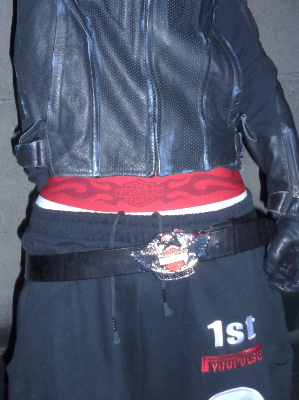 FLAME PRINT HIGH WAIST BRIEFS