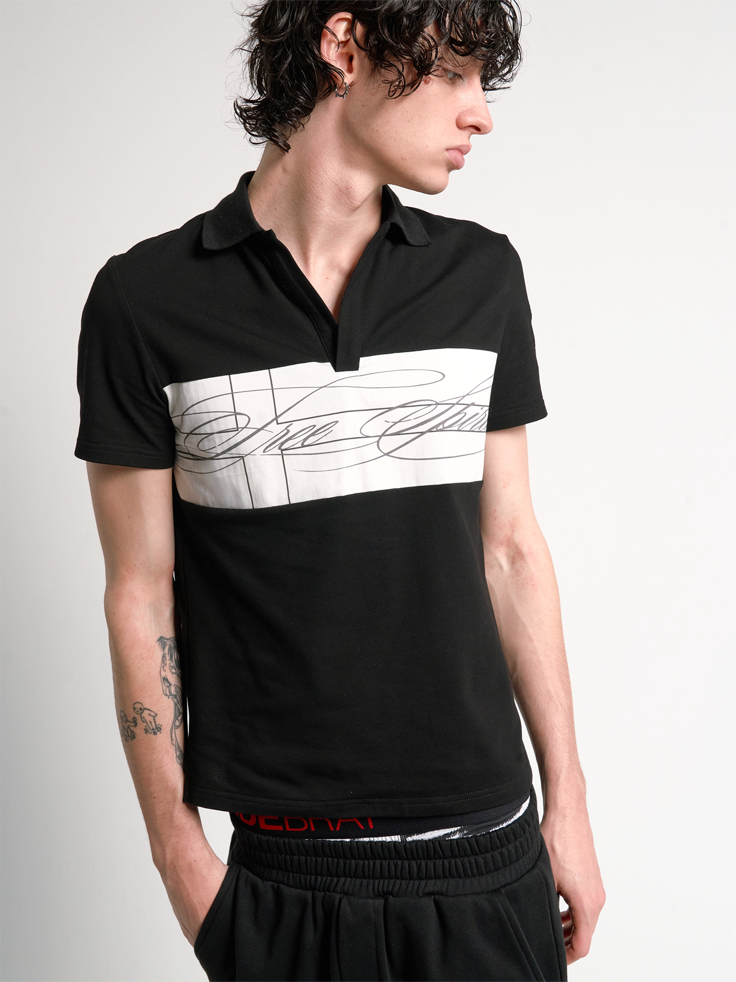CLASHING COLOR BLOCK POLO