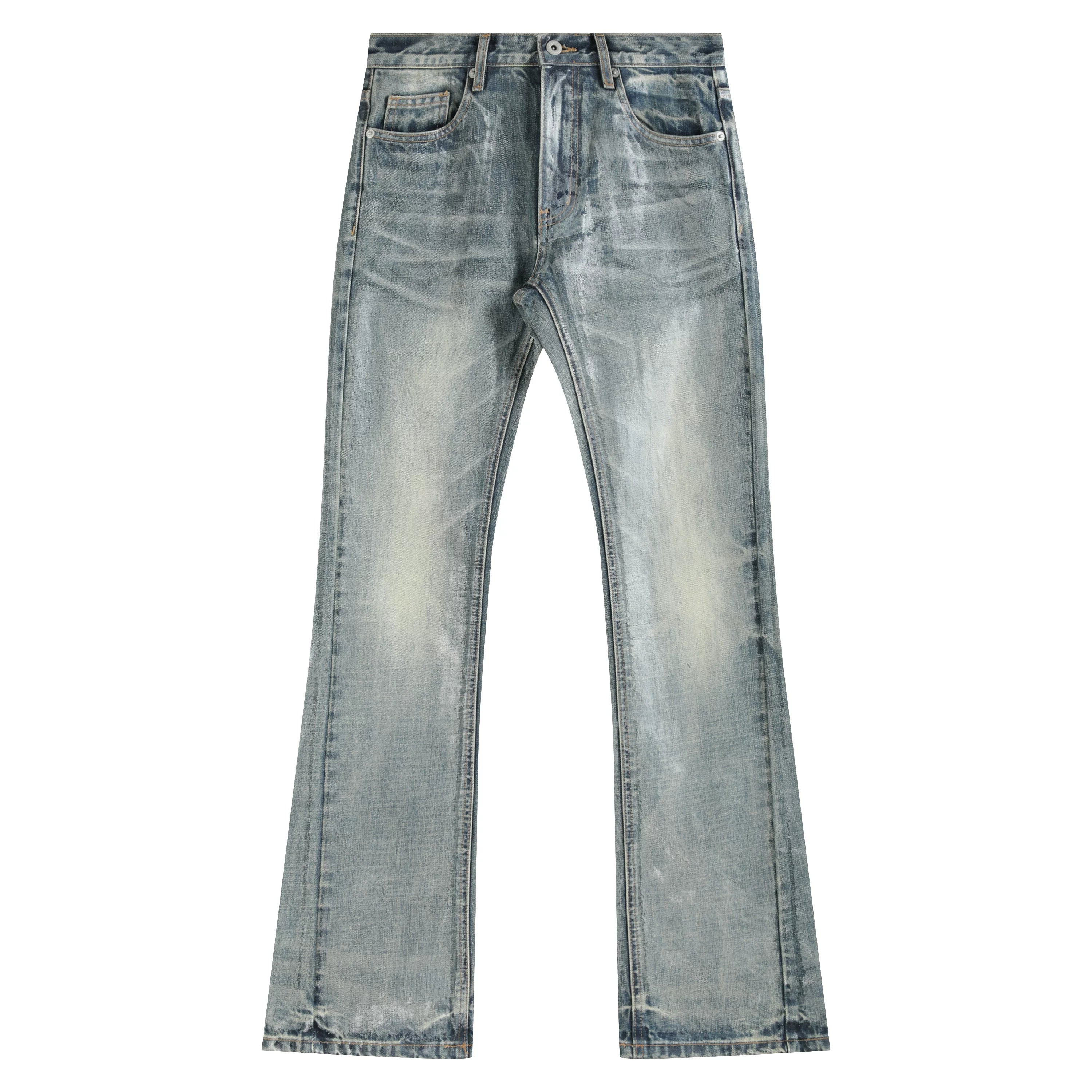 ICE BLUE CRACKED GEL JEANS