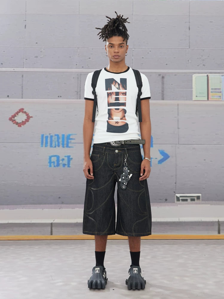 NERD PUNK SPLICED T-SHIRT