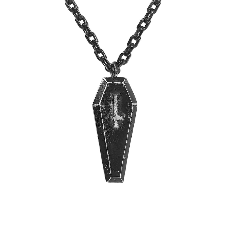 GOTHIC DEMON COFFIN NECKLACE