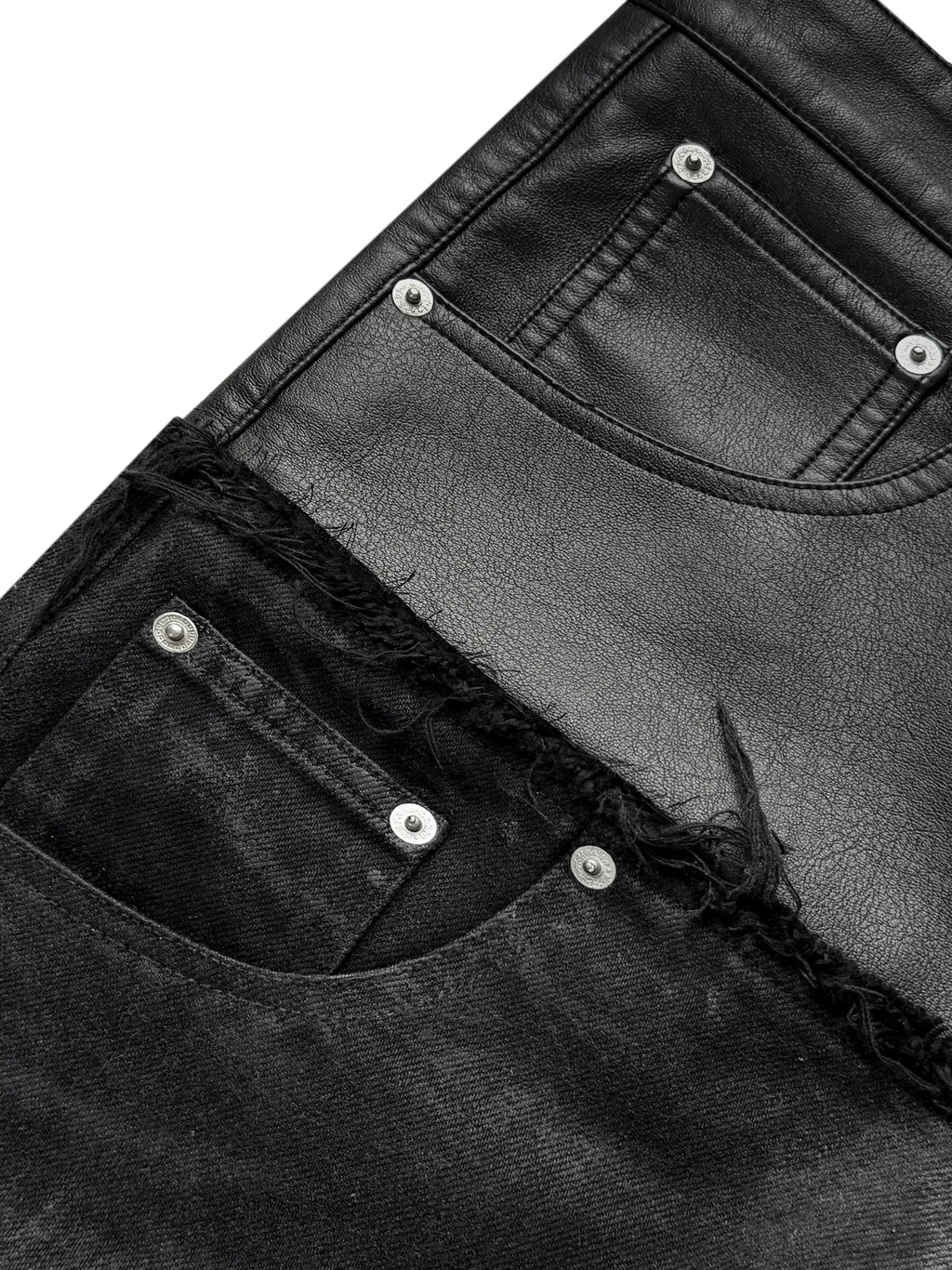 DESTRUCTION WASH DENIM PANTS