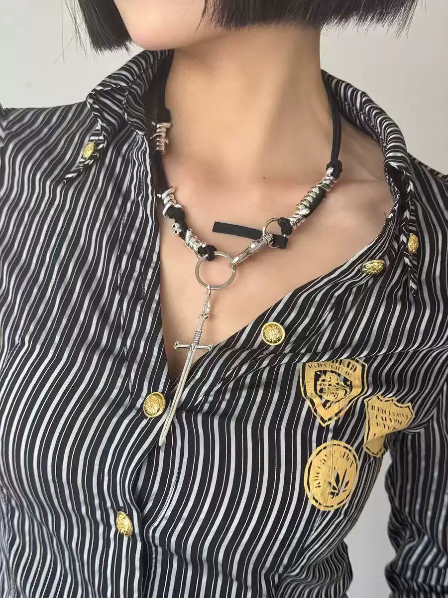 TITANIUM STEEL ROPE NECKLACE