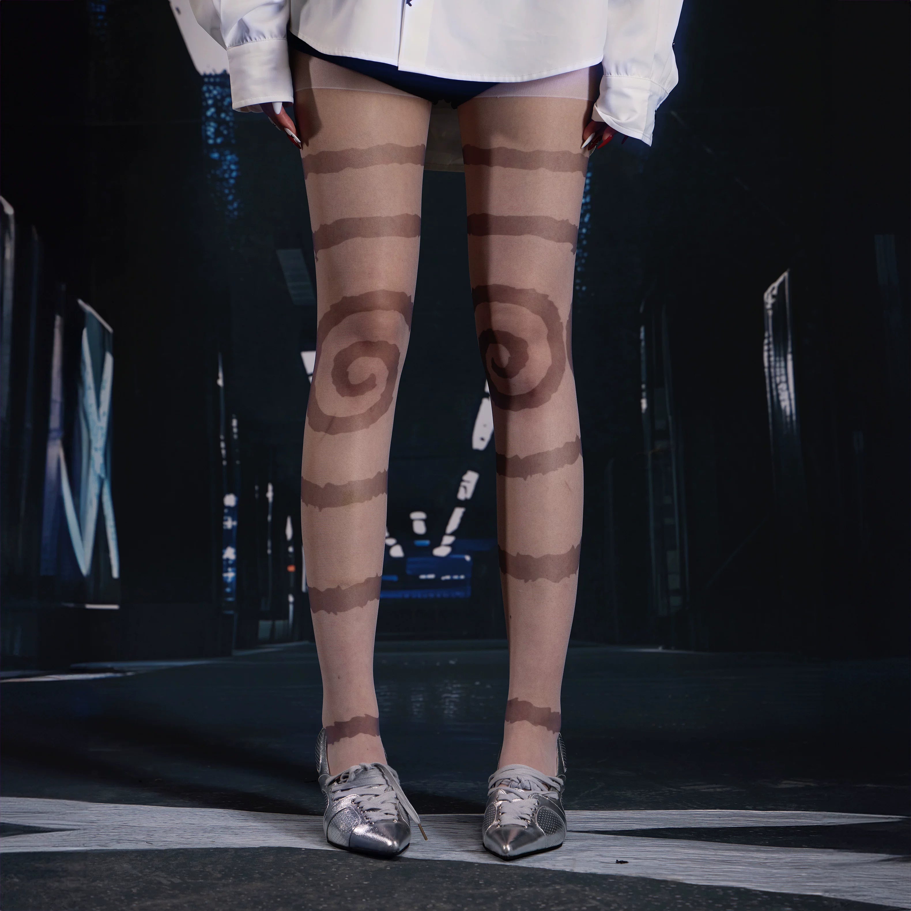 SPIRAL DISTORTION TIGHTS